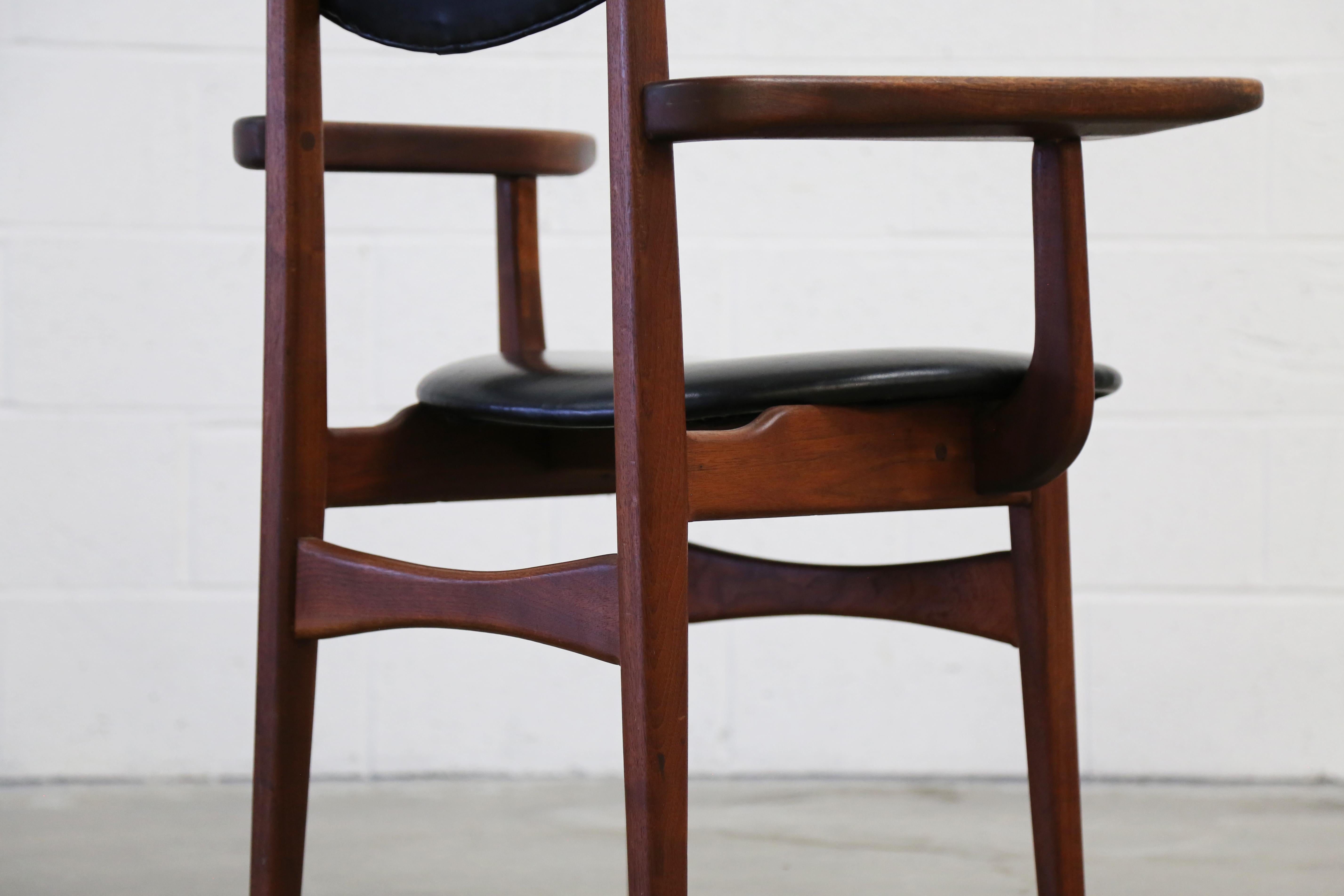 Cesare Occhi, maßgefertigter Schreibtisch-Beistellstuhl, New Hope School, Nakashima (amerikanisch) im Angebot
