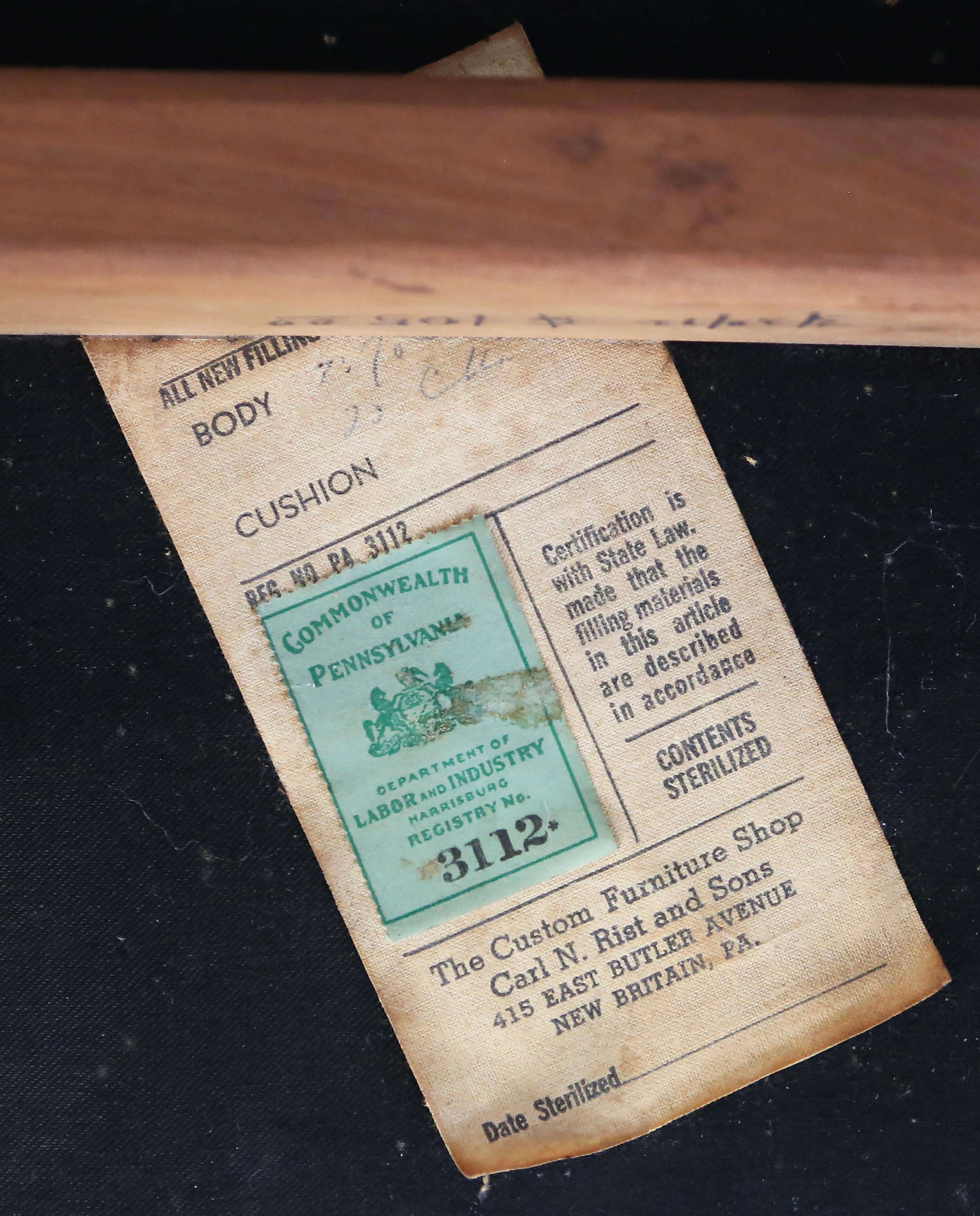 Cesare Occhi, maßgefertigter Schreibtisch-Beistellstuhl, New Hope School, Nakashima (Ende des 20. Jahrhunderts) im Angebot