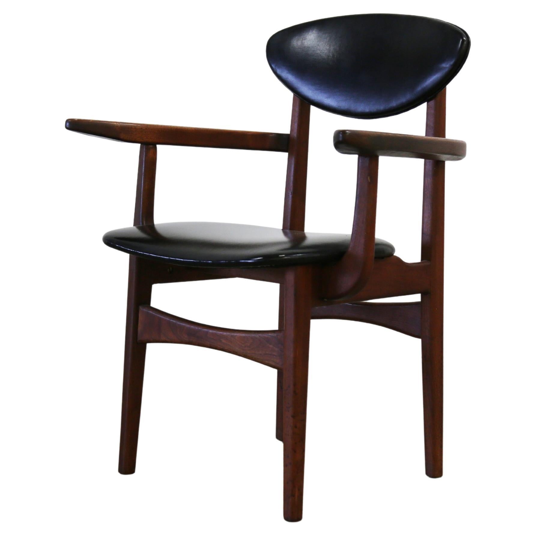 Cesare Occhi, maßgefertigter Schreibtisch-Beistellstuhl, New Hope School, Nakashima im Angebot