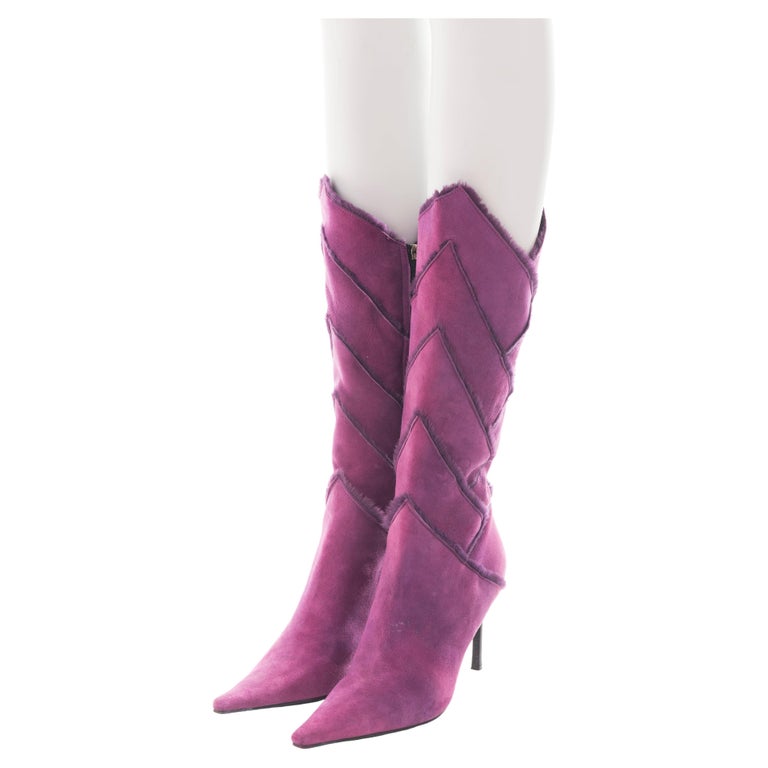 Fur Boots - 106 For Sale On 1Stdibs | Knee High Fur Boots, Fur Boots Heels, Fur  Boot Heels