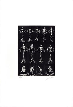 Composizione senza titolo - Acquaforte originale di Cesare Peverelli - 1973