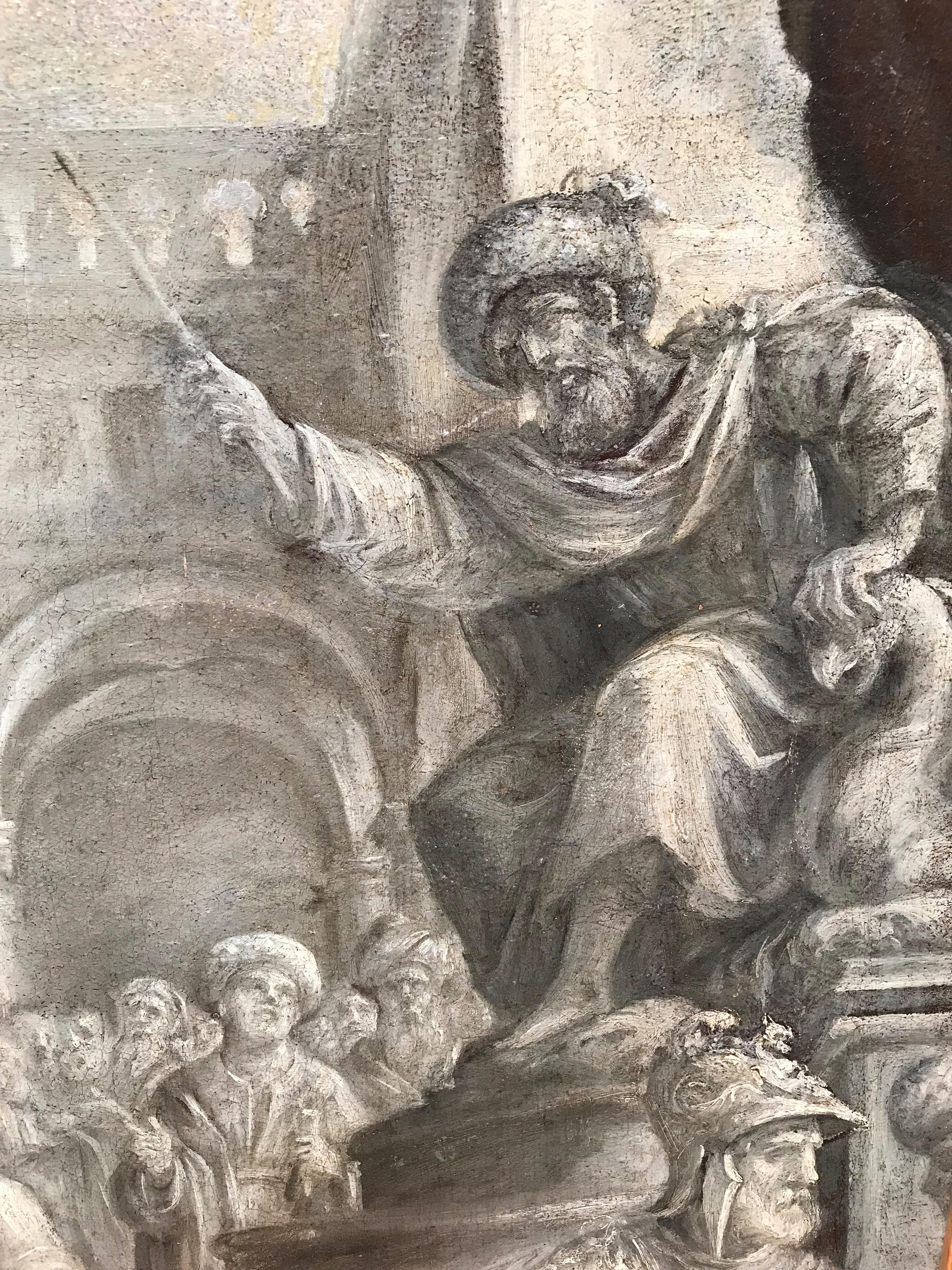 17. Jahrhundert von Cesare Pronti, Martyrdom des Heiligen Achats, Öl auf Leinwand im Angebot 9