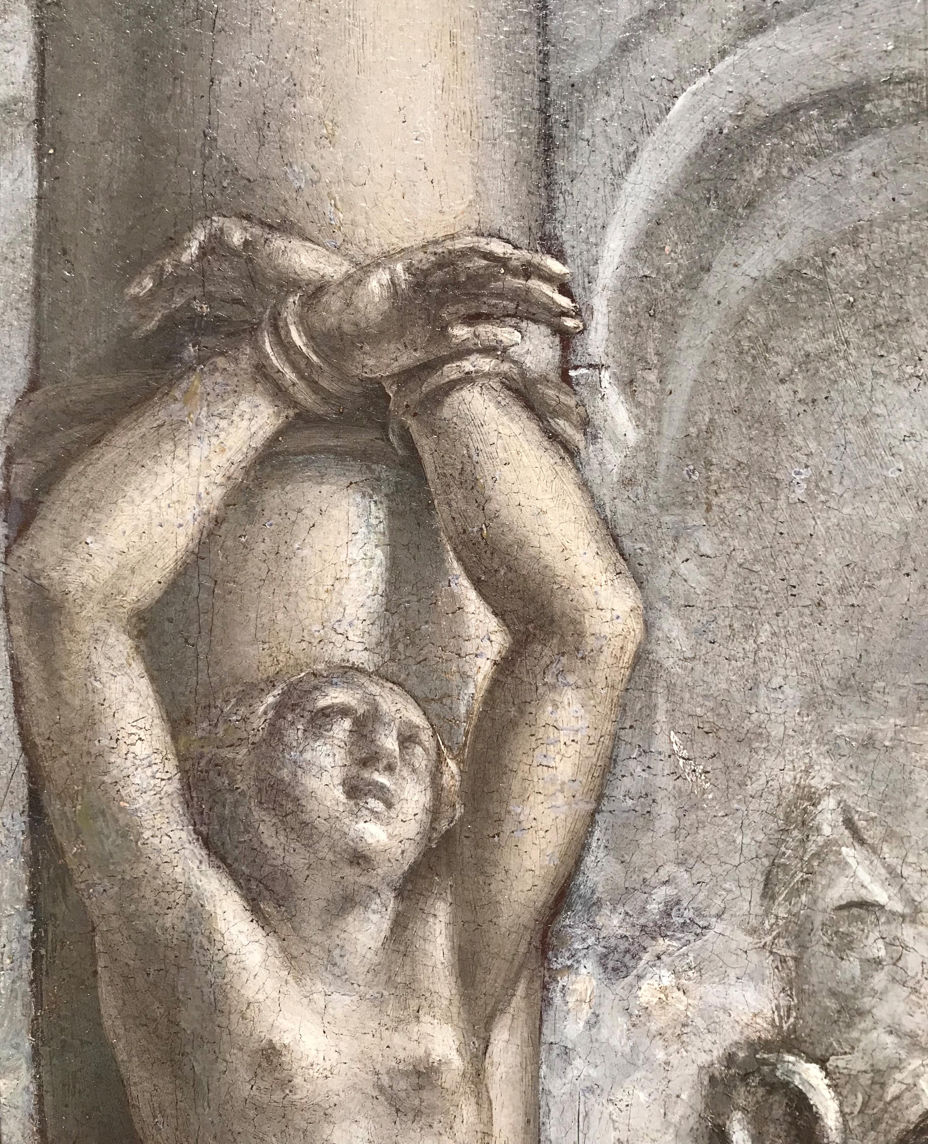 17. Jahrhundert von Cesare Pronti, Martyrdom des Heiligen Achats, Öl auf Leinwand im Angebot 2