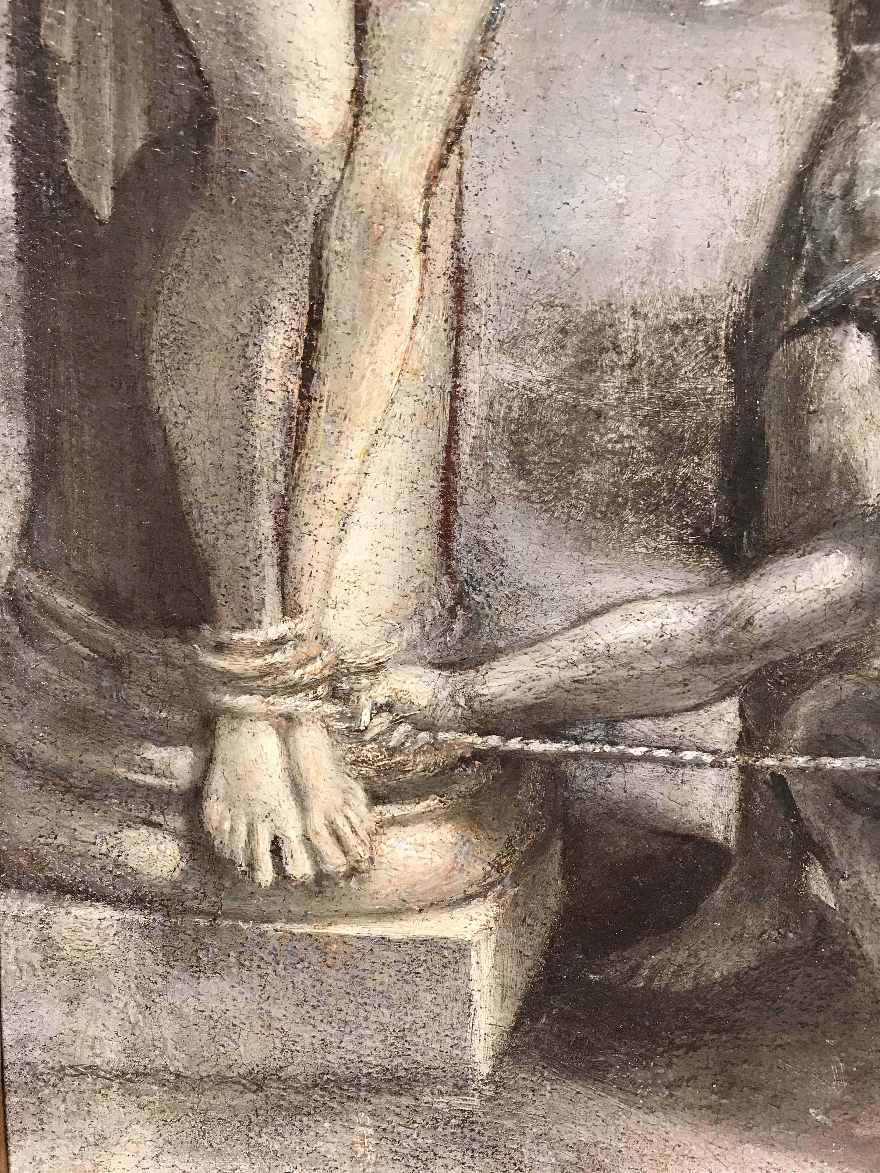 17. Jahrhundert von Cesare Pronti, Martyrdom des Heiligen Achats, Öl auf Leinwand im Angebot 3