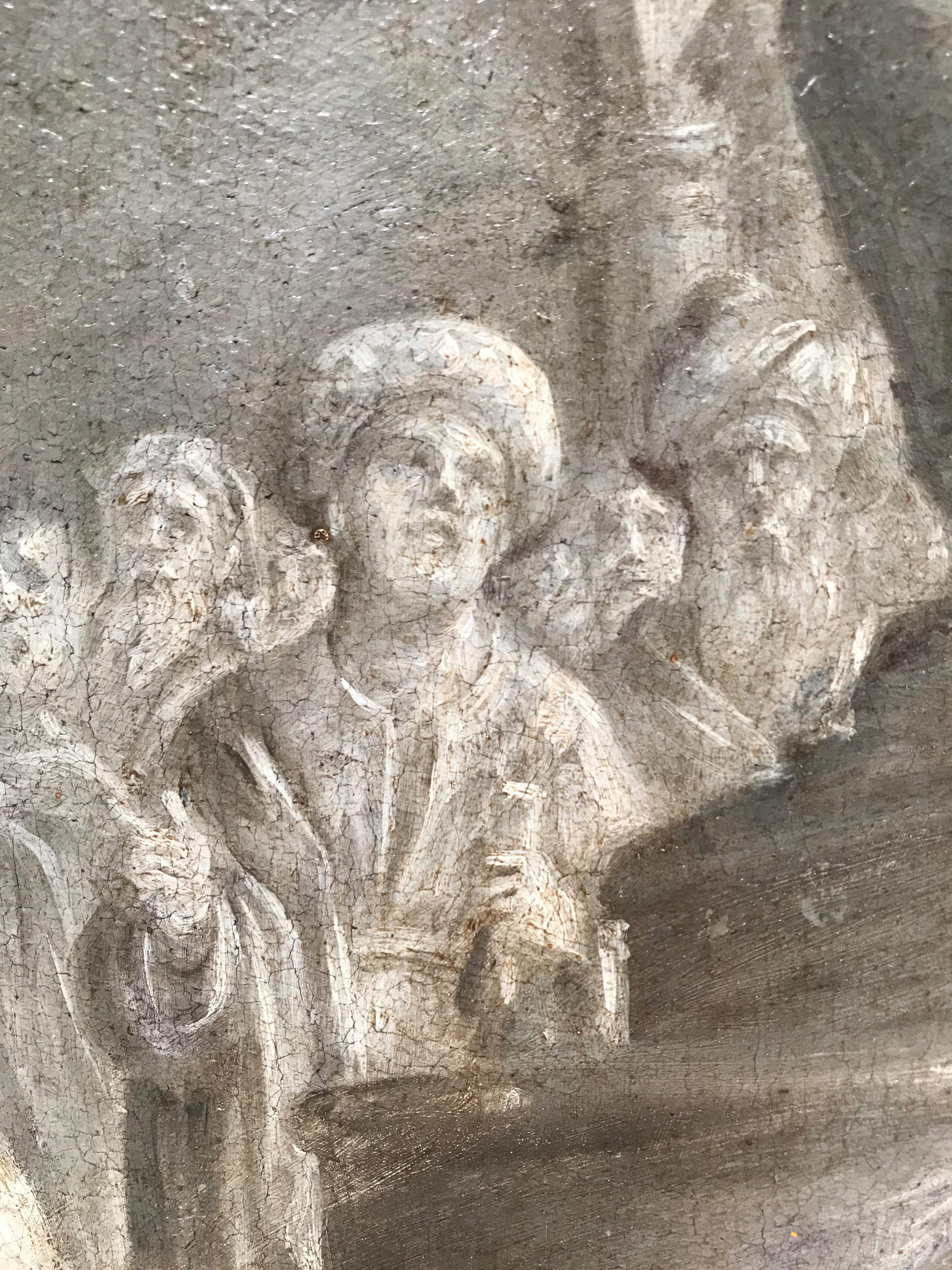 17. Jahrhundert von Cesare Pronti, Martyrdom des Heiligen Achats, Öl auf Leinwand im Angebot 7
