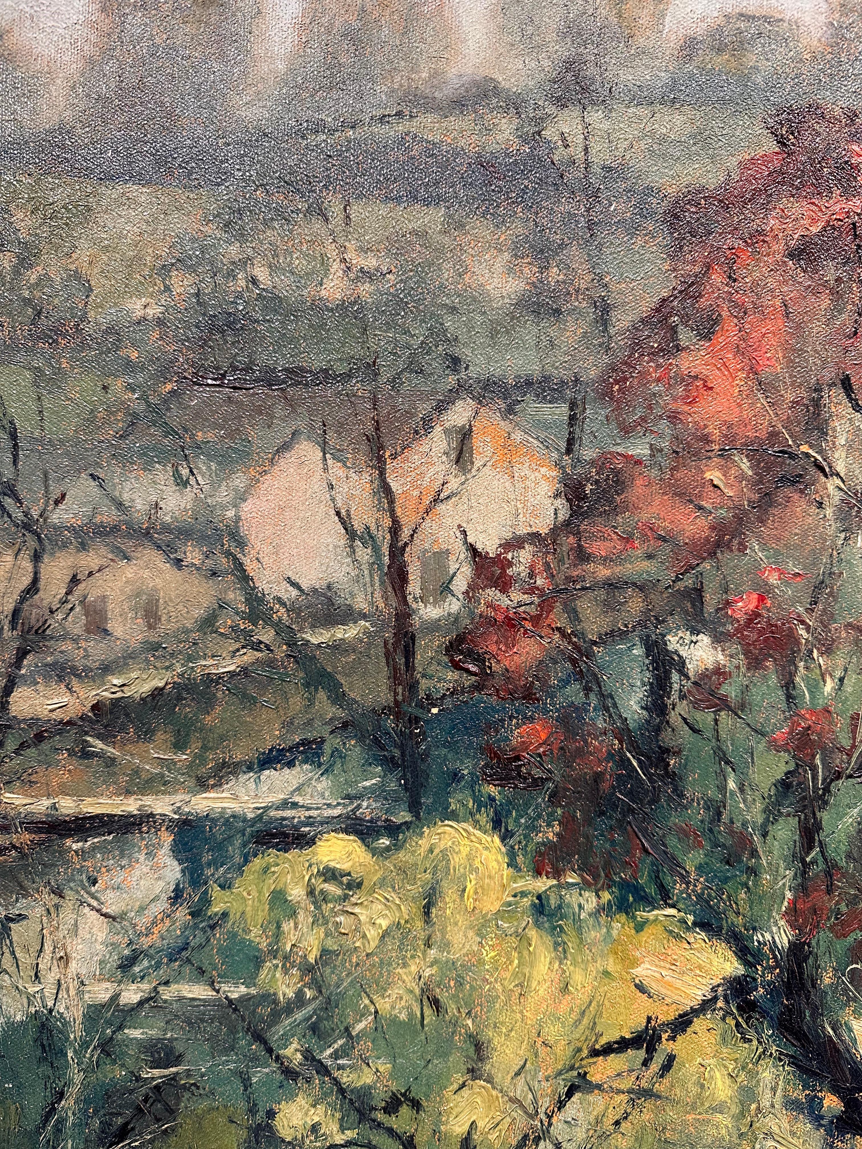 Paisaje de otoño (New Hope PA) - Painting de Cesare Ricciardi