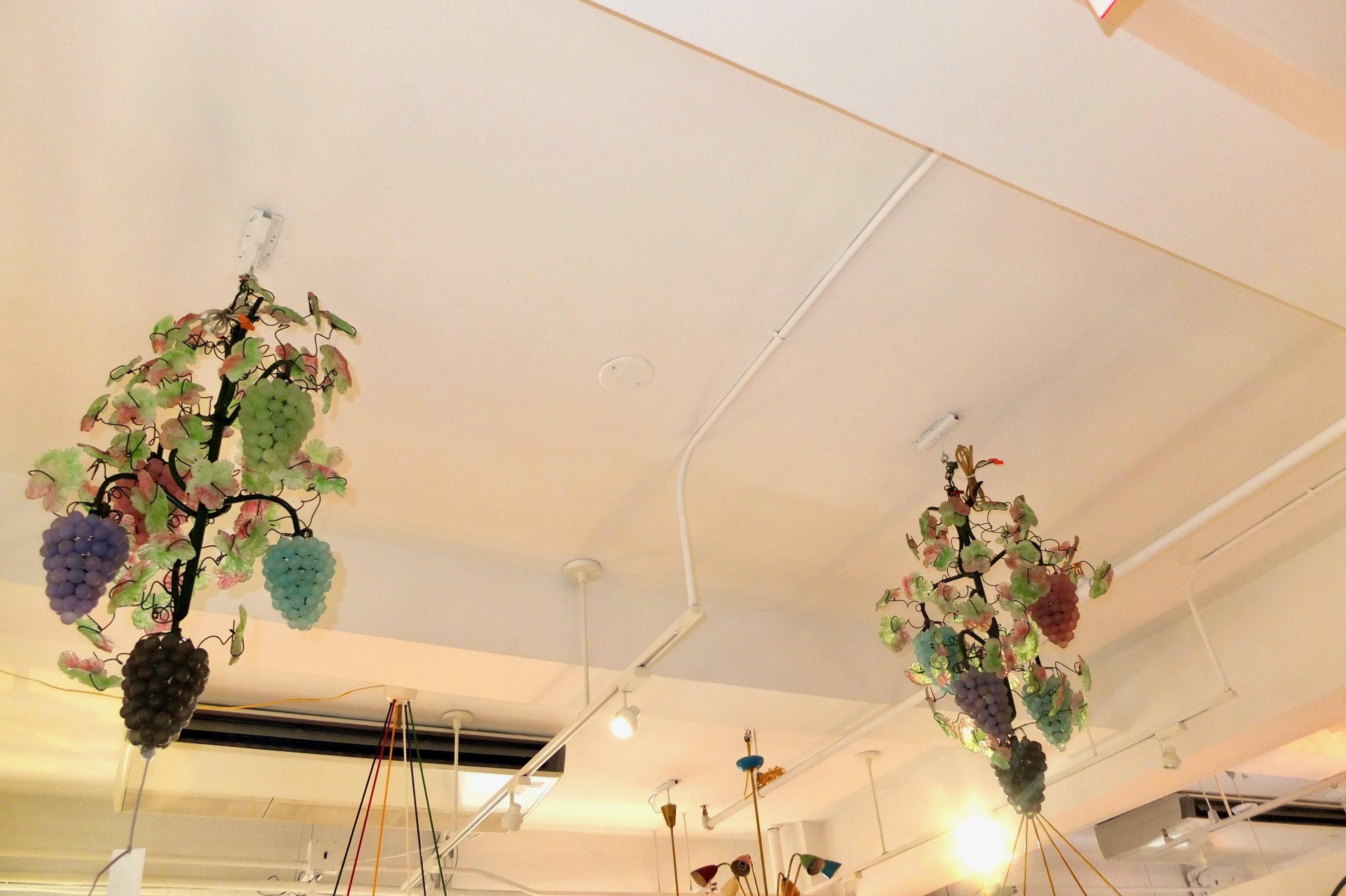Lampadario a vite in vetro di Murano di Cesare Toso (x2) in vendita 12
