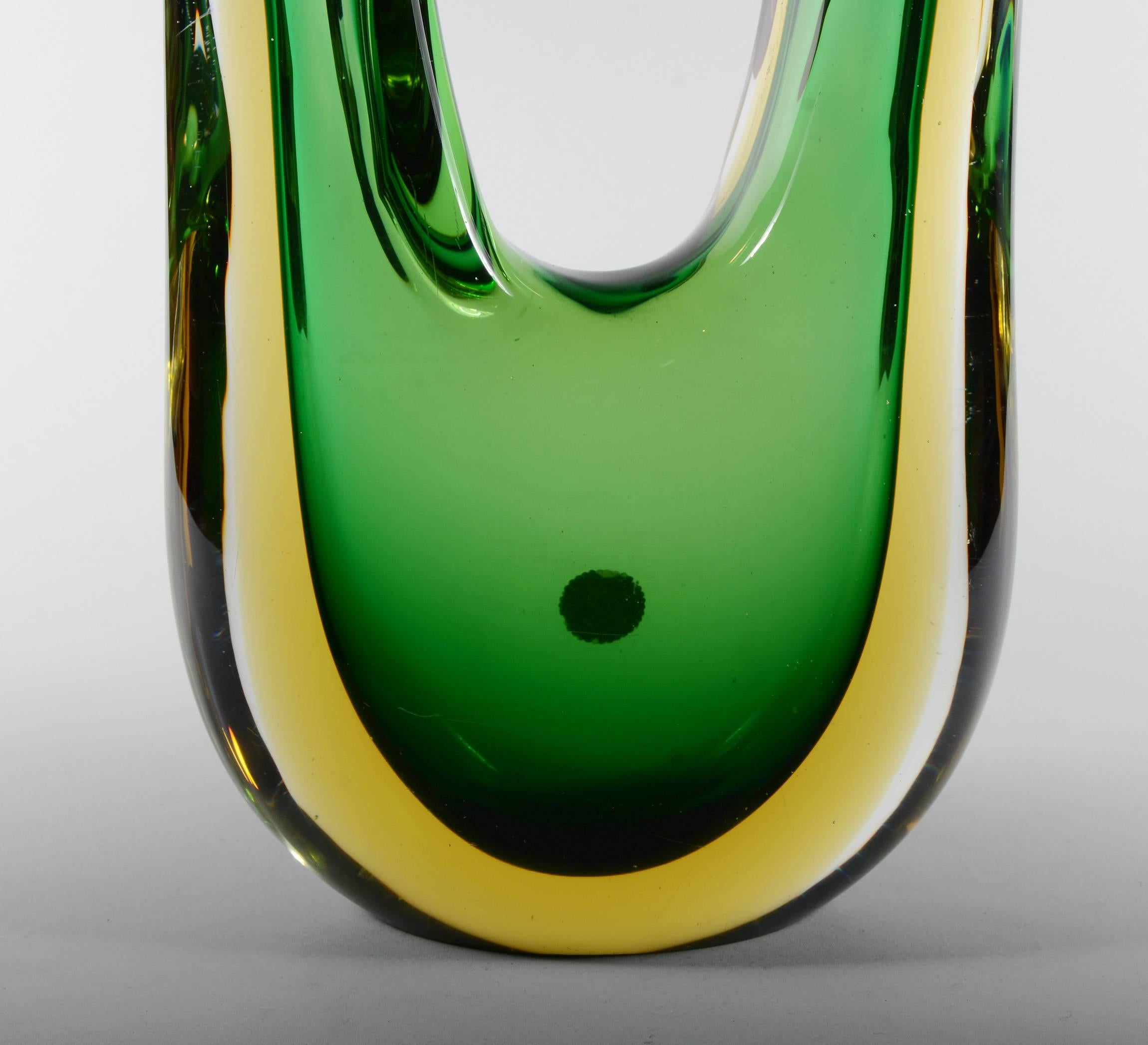 Cesare Toso Pierced Sommerso Glass Vase 2