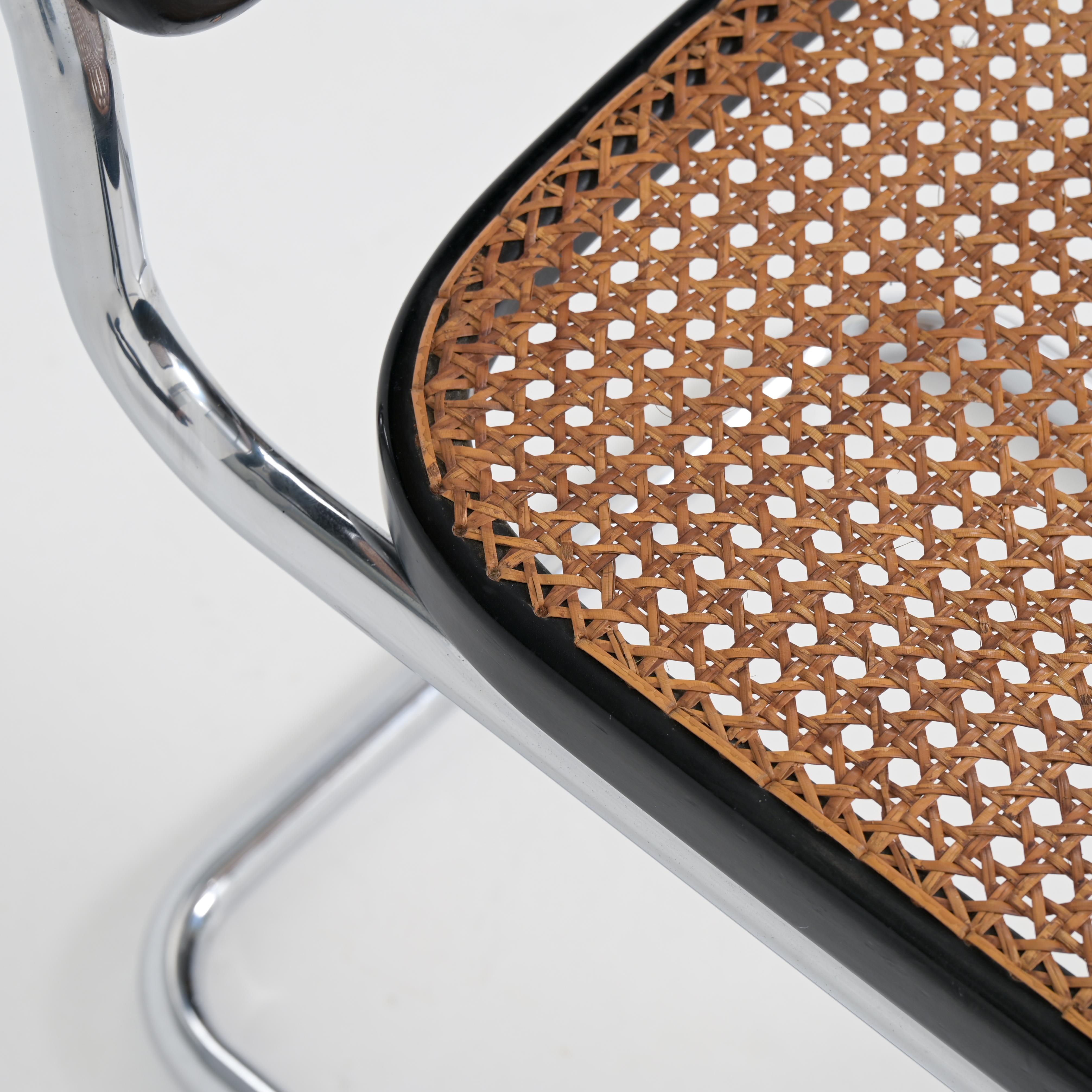 'Cesca' B32 Side Chairs by Marcel Breuer for Gavina in vendita 4