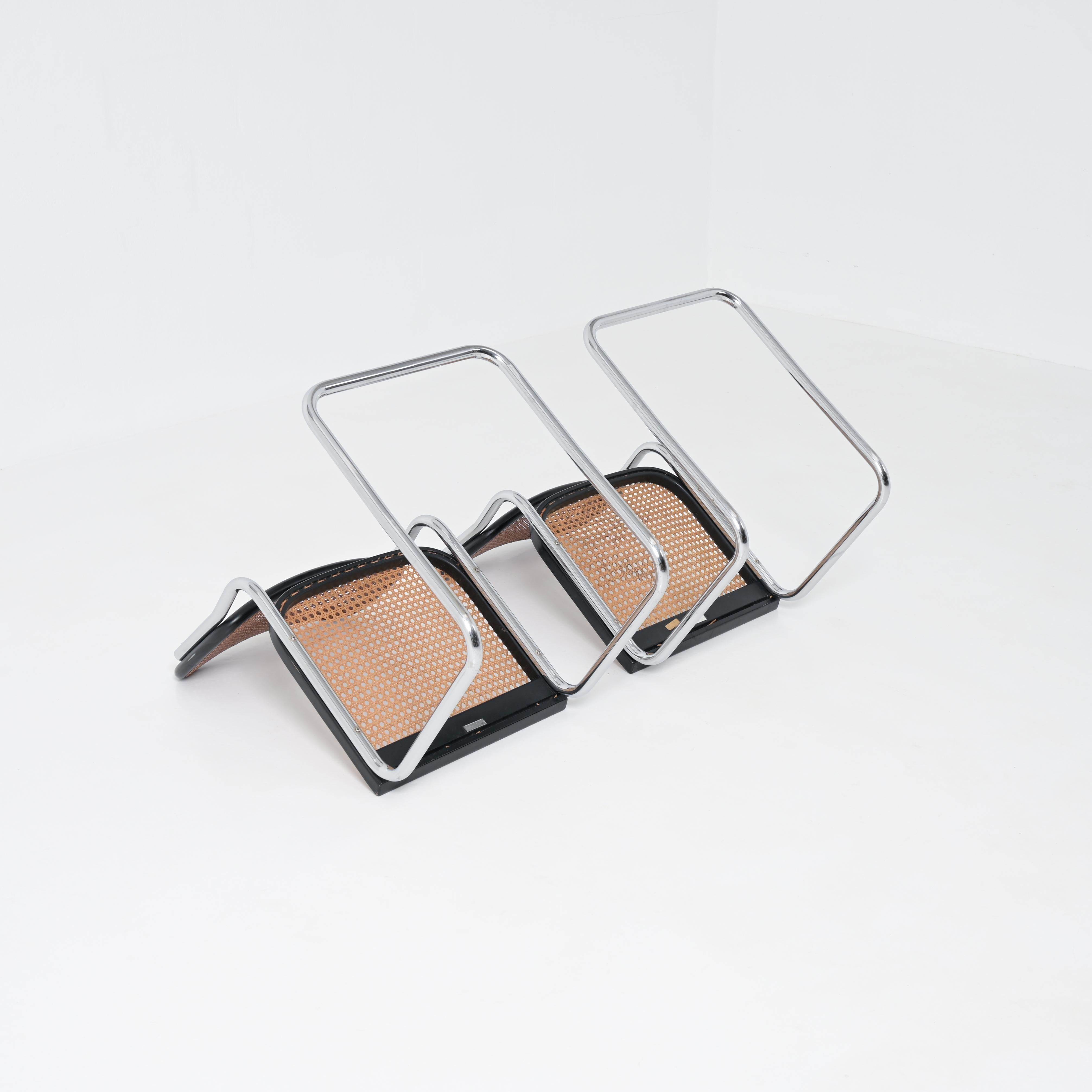 'Cesca' B32 Side Chairs by Marcel Breuer for Gavina in vendita 12