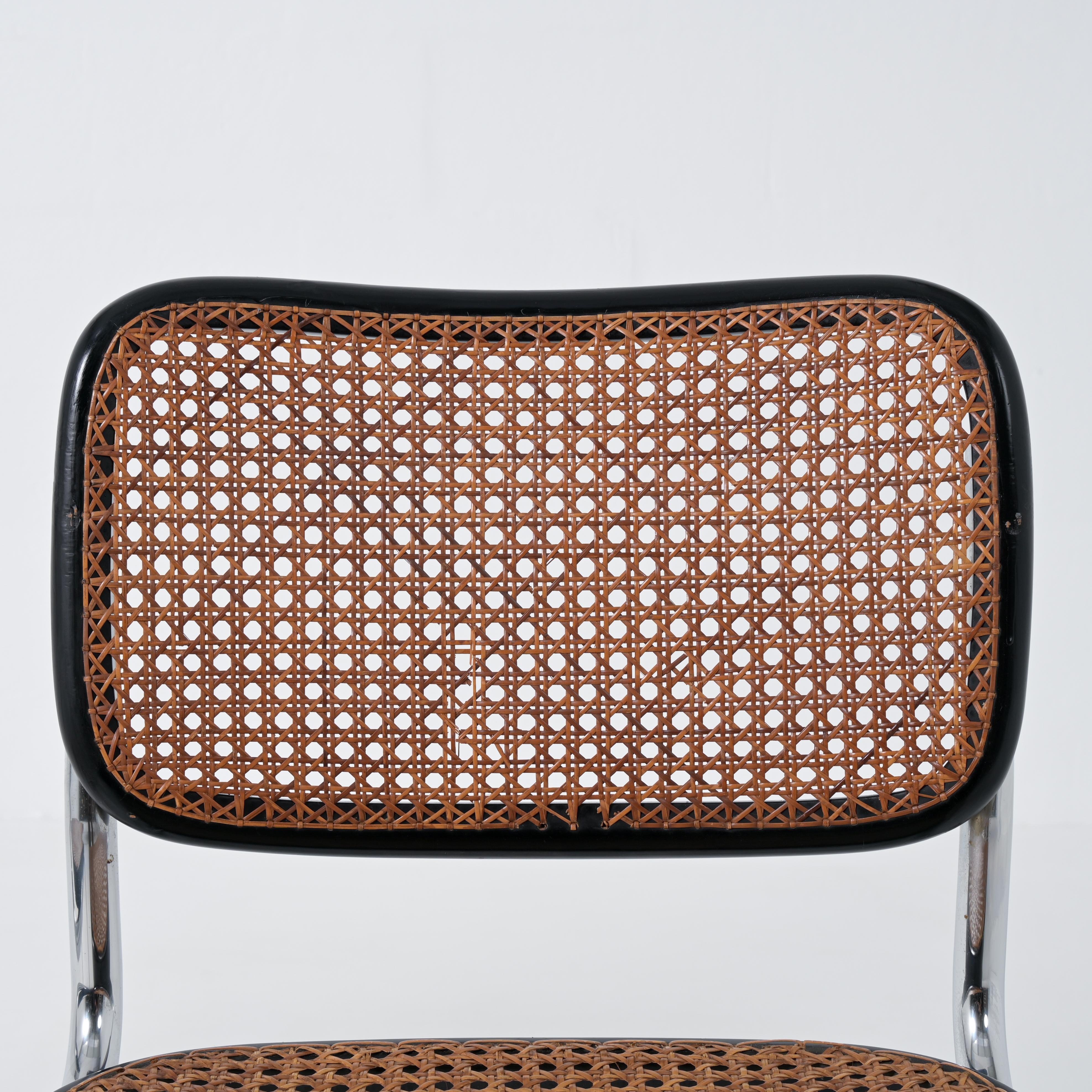 'Cesca' B32 Side Chairs by Marcel Breuer for Gavina in vendita 1