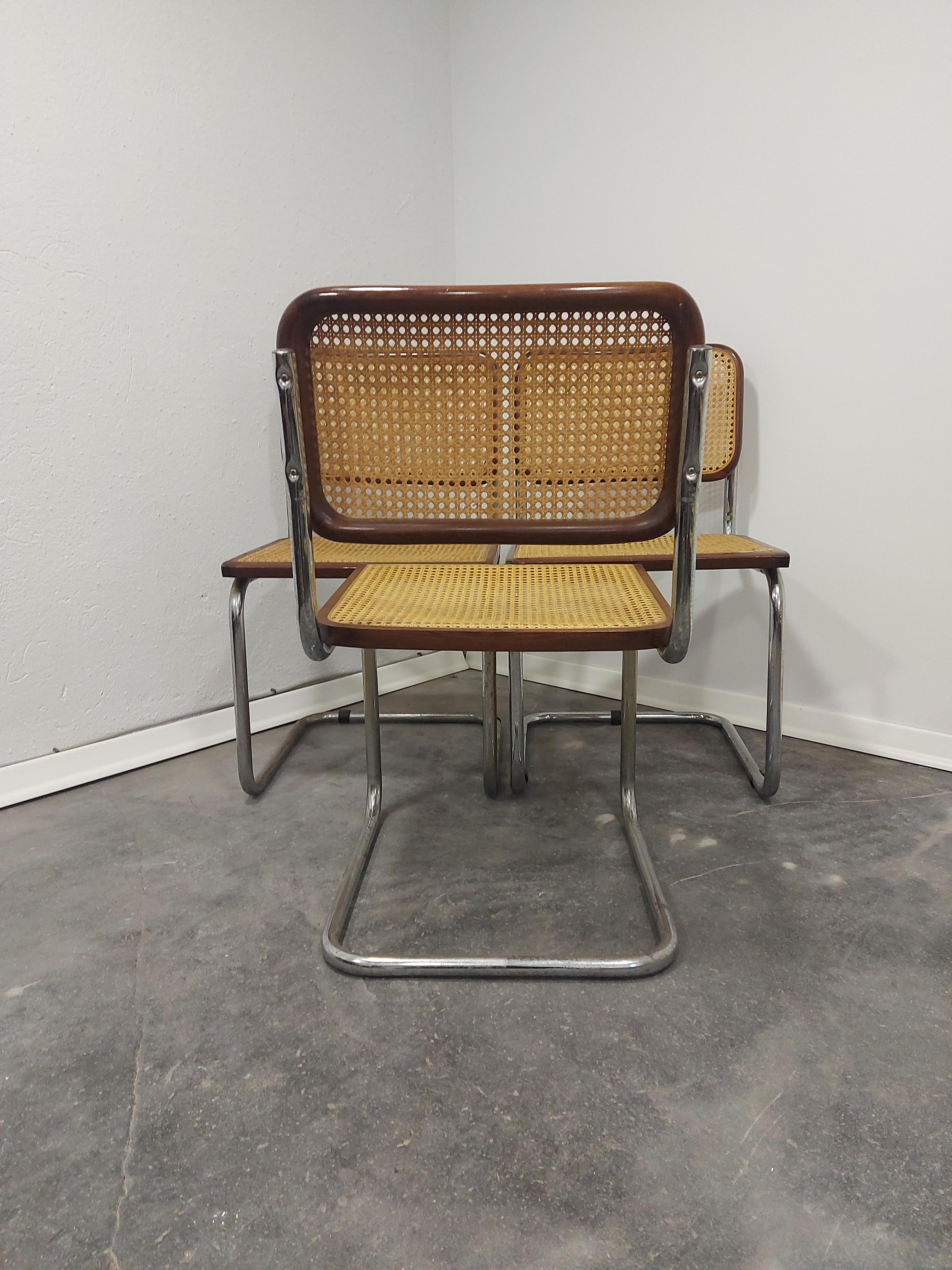 Mid-Century Modern Cesca Chair by Marcel Breuer 1970s B32 1 of 5