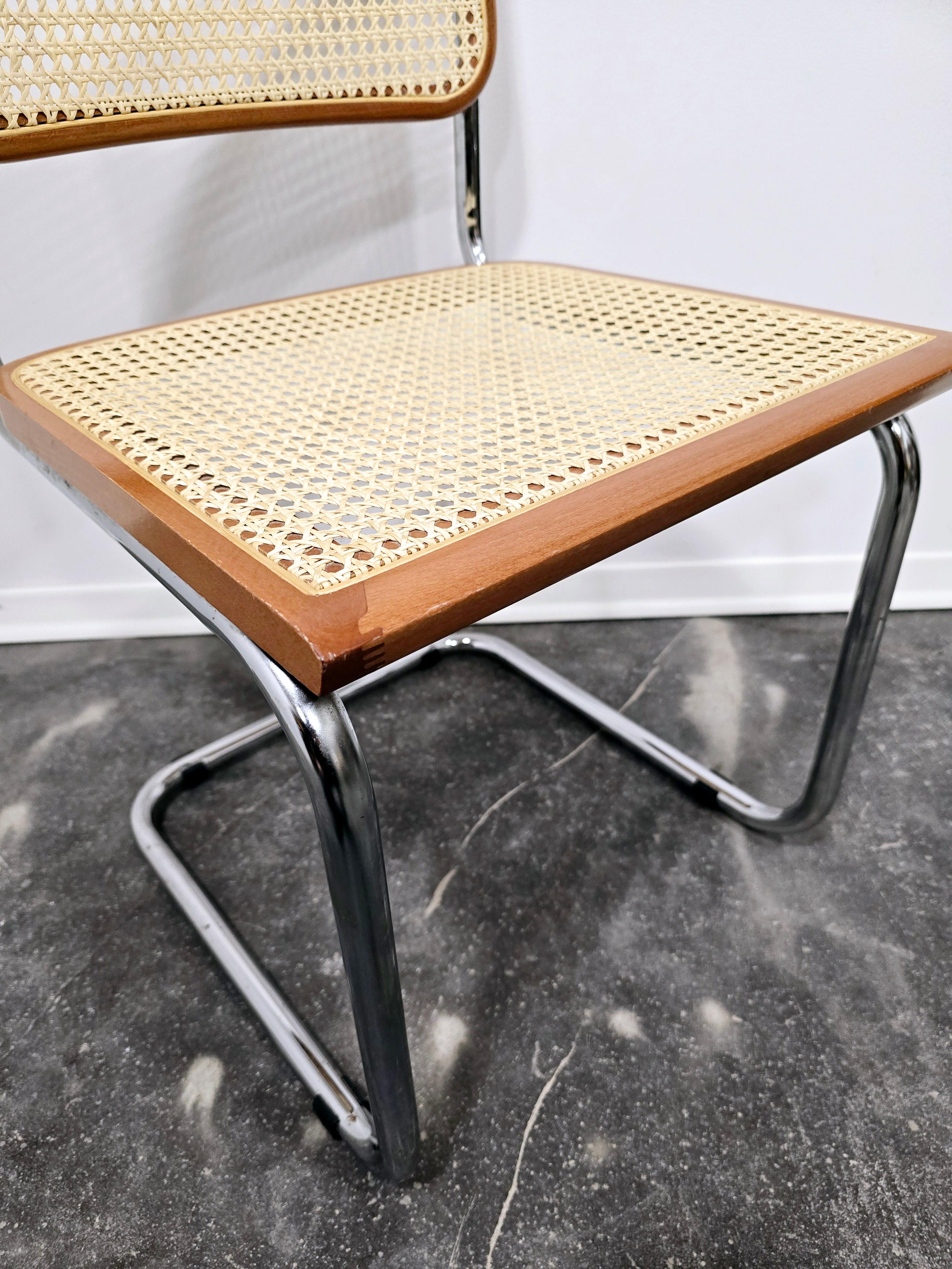 Mid-Century Modern Cesca Chair by Marcel Breuer, 1990s For Sale
