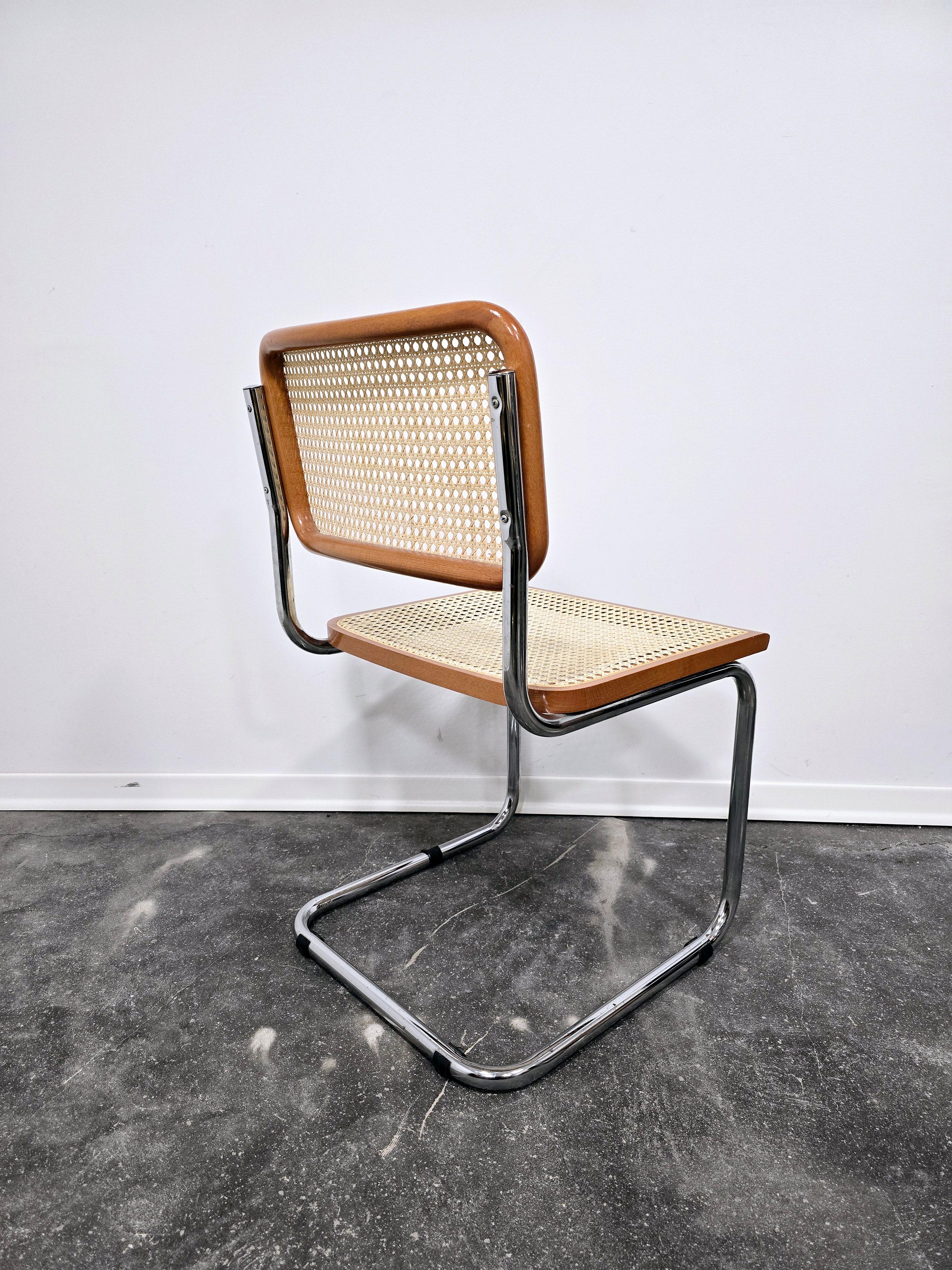 Steel Cesca Chair by Marcel Breuer, 1990s For Sale