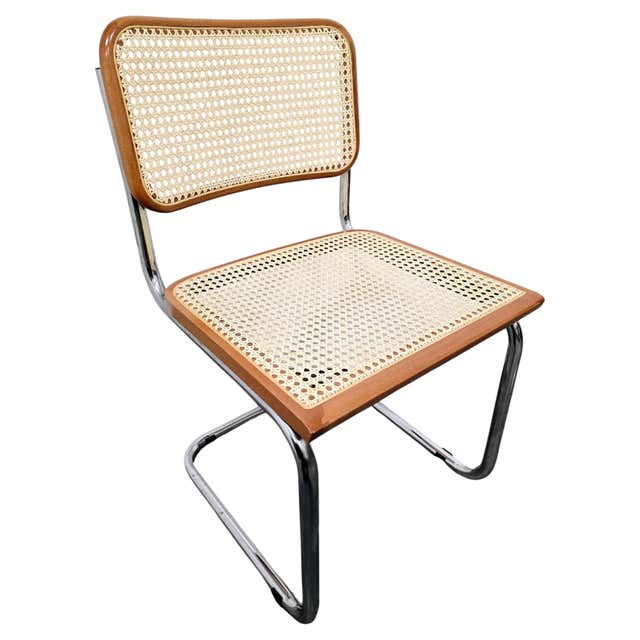 2 Chaises Cesca B32 Breuer Made In Italy - Cannage Assises Refait - Foto 4