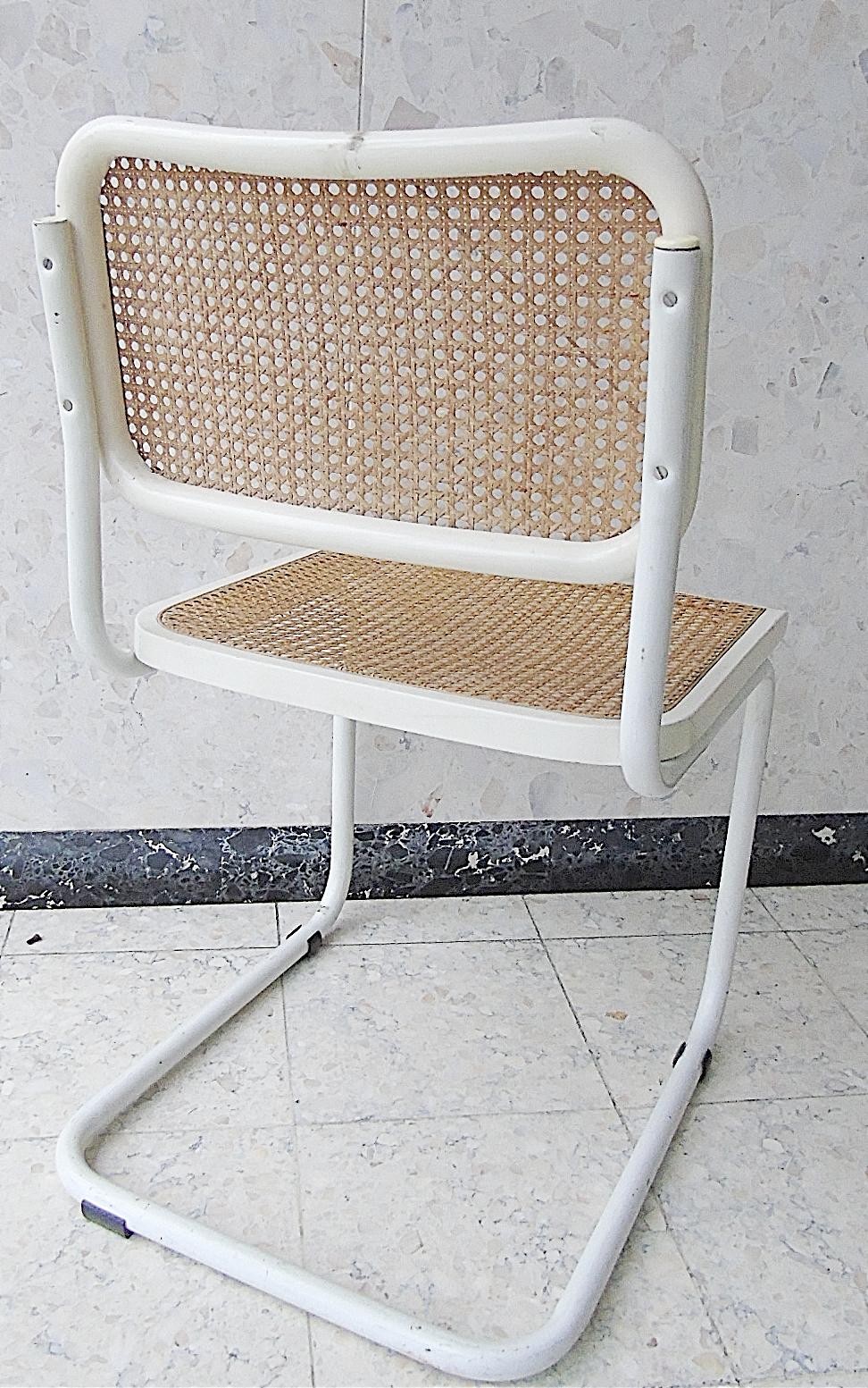 Mid-Century Modern Cesca Chair by Marcel Breuer Set of Three, 1970s