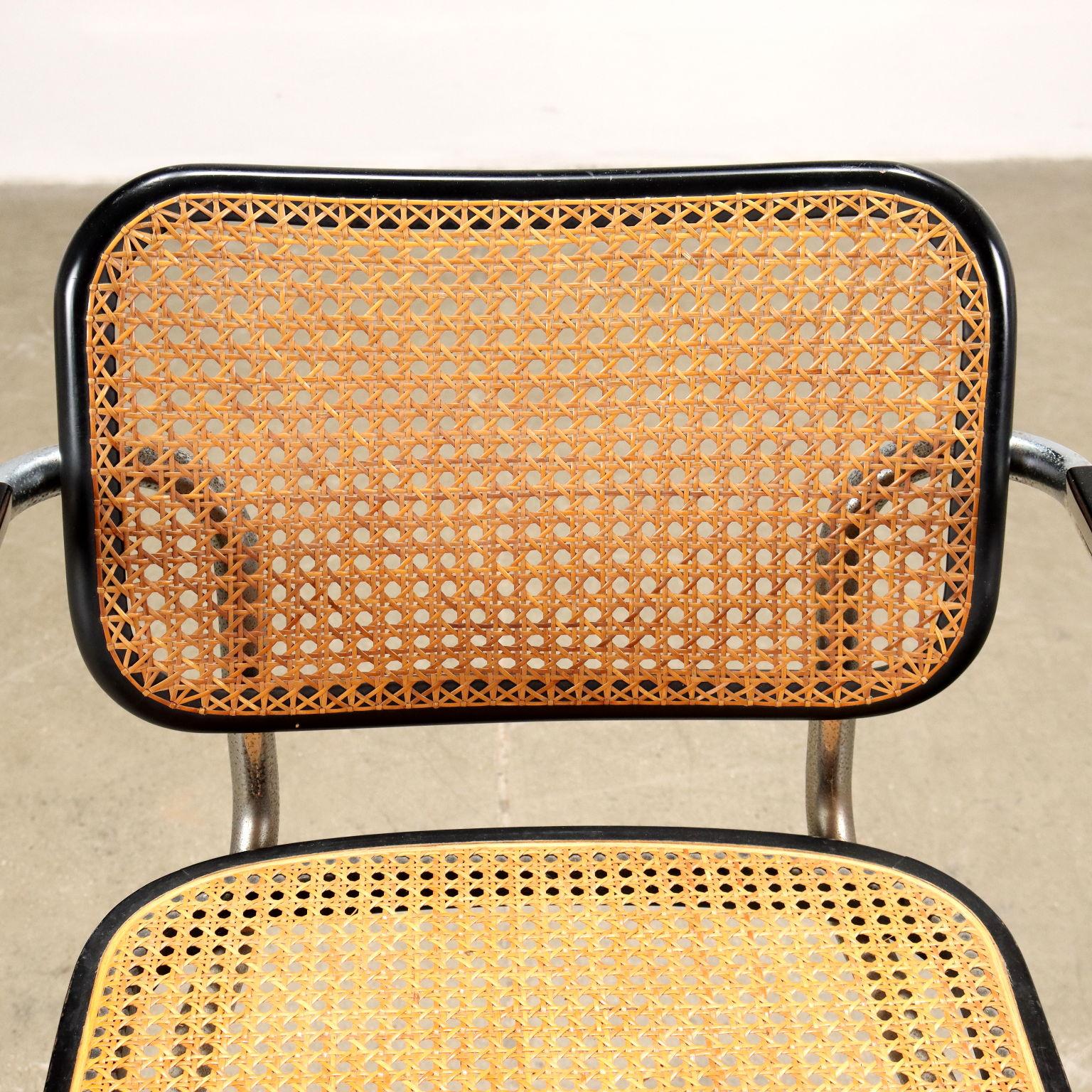 Mid-Century Modern Cesca Chairs Gavina Vienna Straw Italy 1960s-1970s