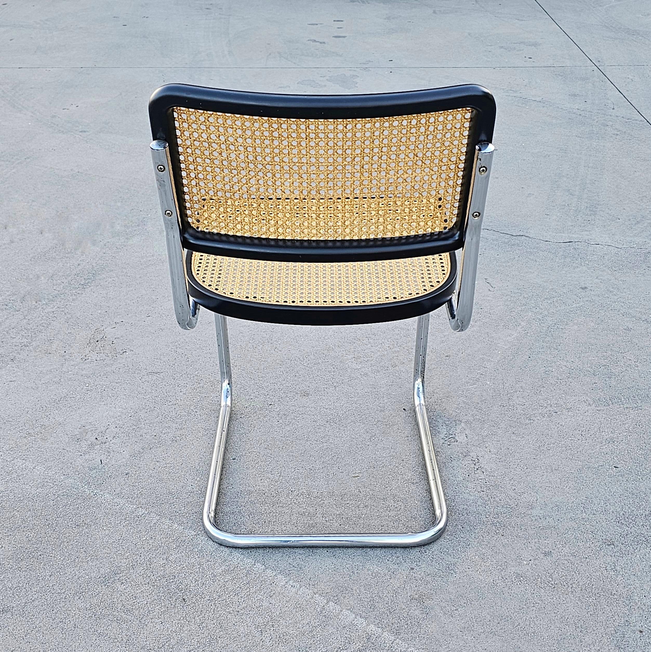 Cesca-Stühle mit schwarzen Rahmen von Marcel Breuer zu Gavina, Italien 1960er Jahre im Zustand „Gut“ im Angebot in Beograd, RS