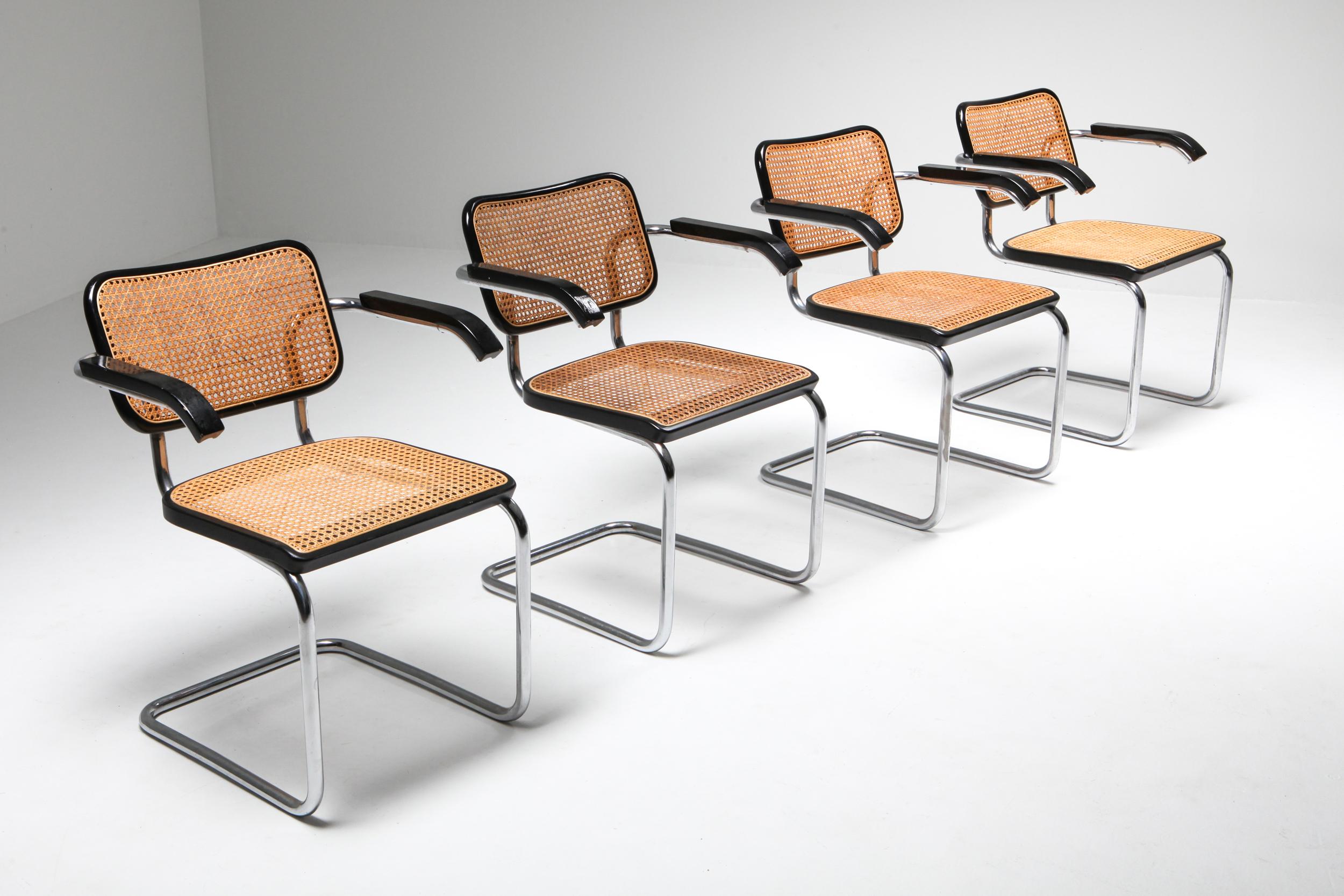 Cesca Dining Chairs 'B64' Marcel Breuer for Thonet 3