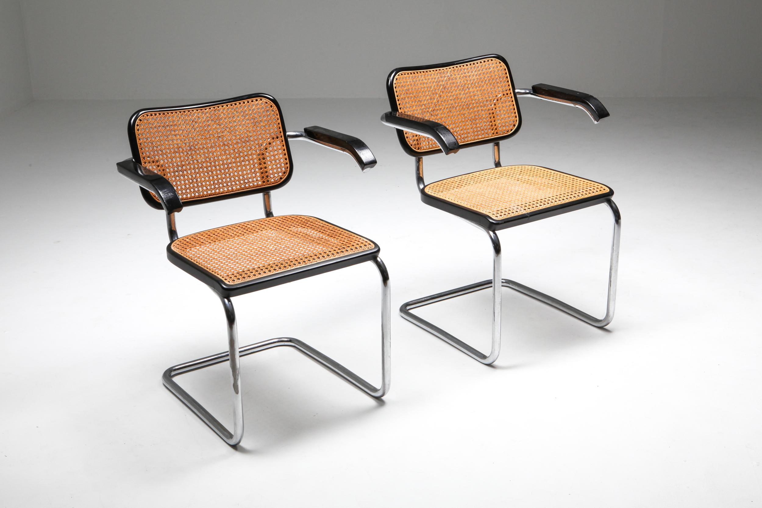 Cesca Dining Chairs 'B64' Marcel Breuer for Thonet 5