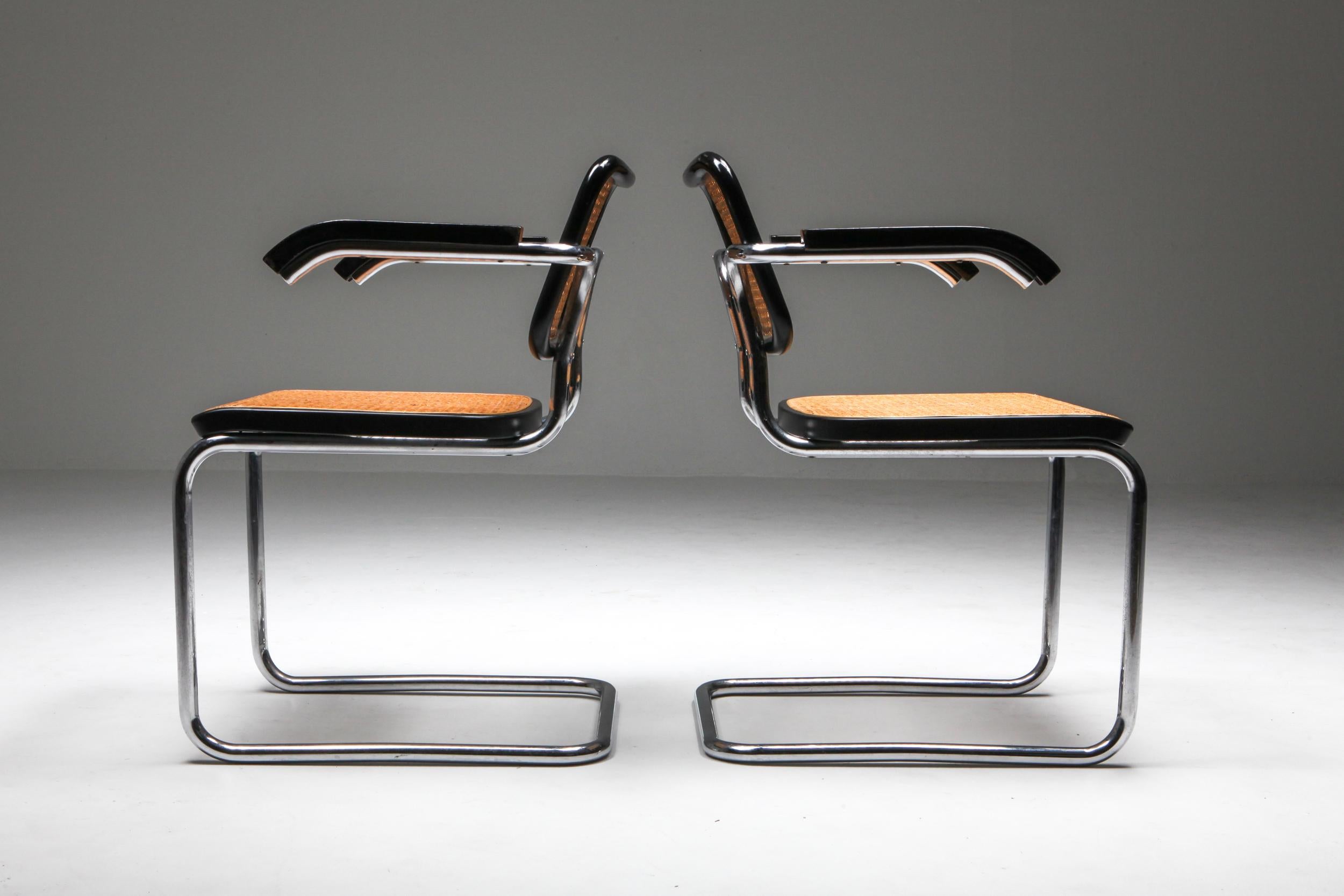 Cesca Dining Chairs 'B64' Marcel Breuer for Thonet 7