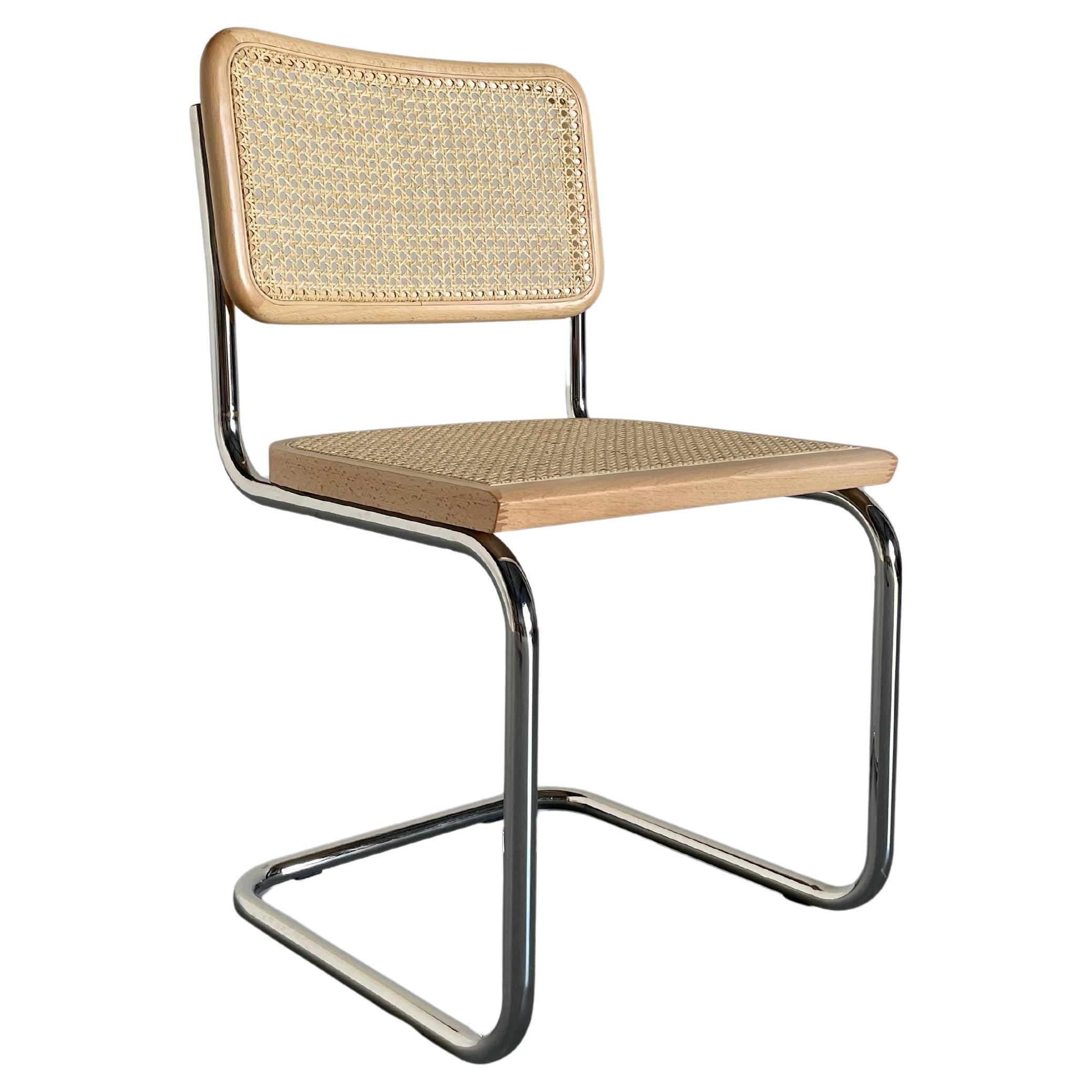 Cesca Mid Century Cantilever Chair, Marcel Breuer B32 Design