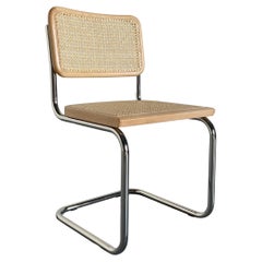 Chaise cantilever Cesca du milieu du siècle dernier, Marcel Breuer B32 Design