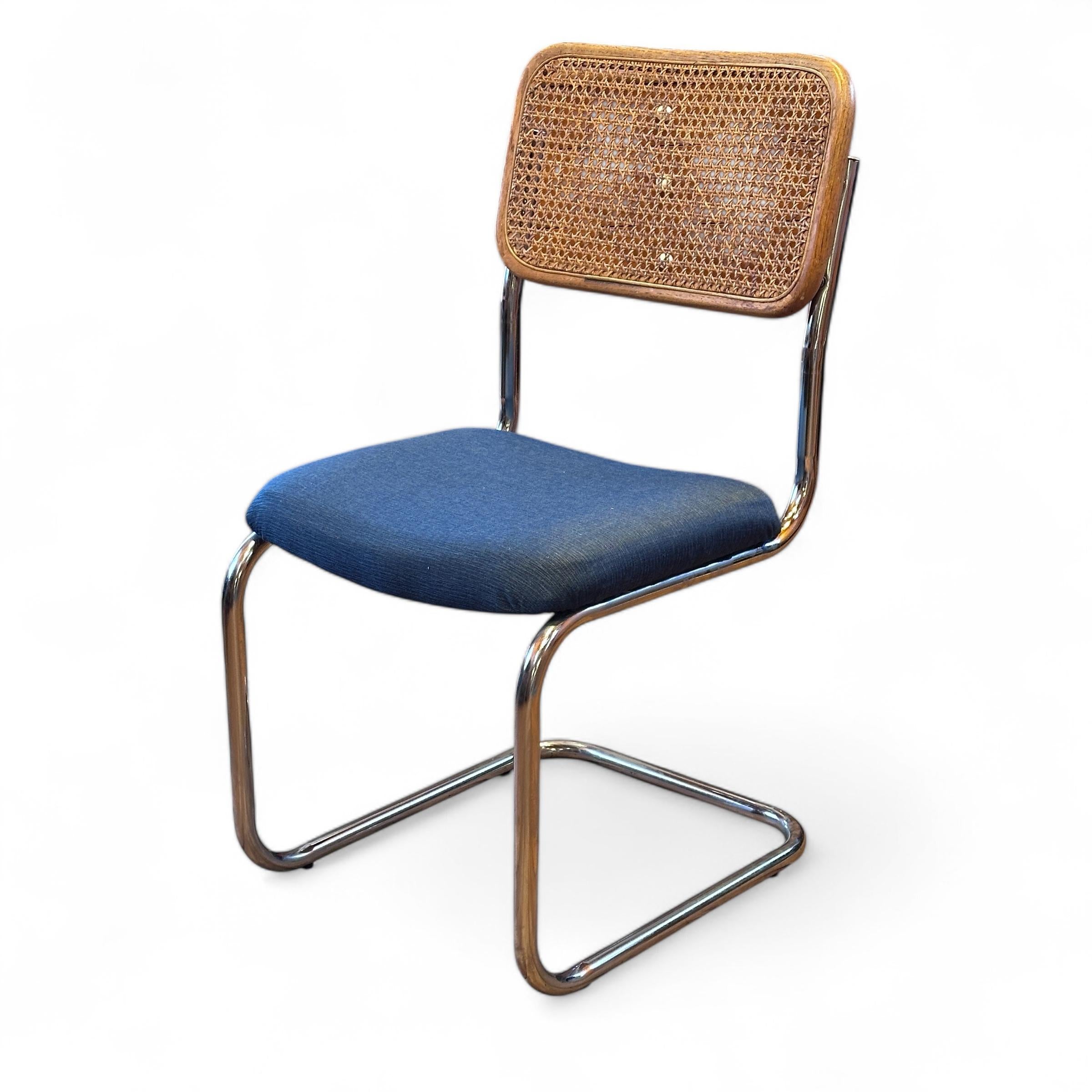 Late 20th Century Cesca Style Dining Chair Set