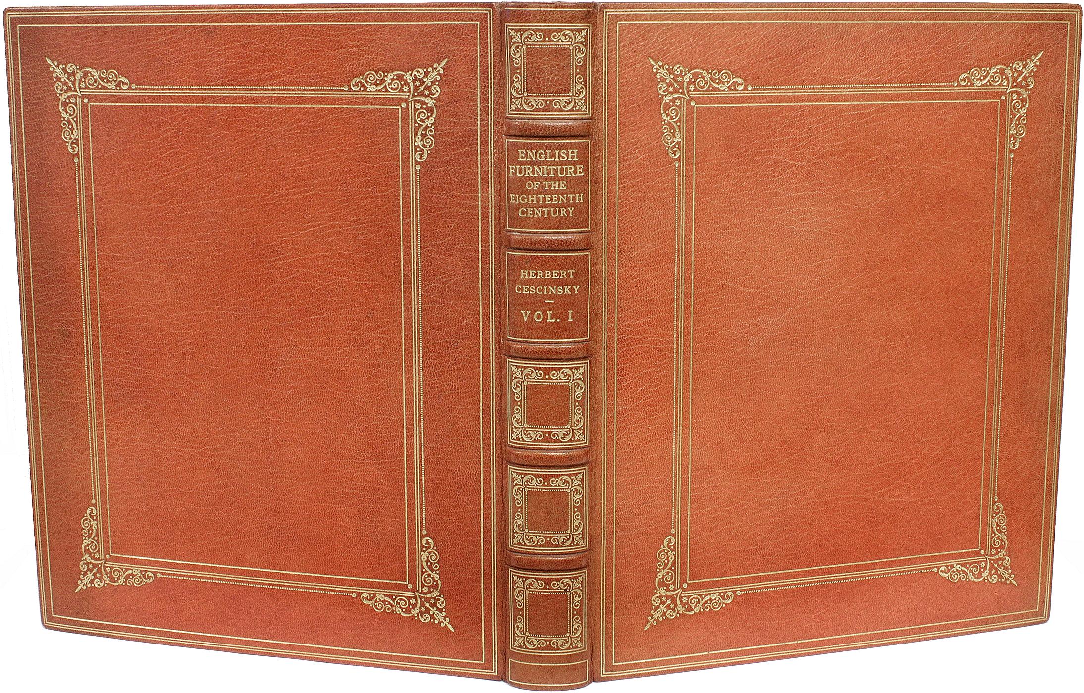Américain CESCINSKY. Meubles anglais du XVIIIe siècle. 3 vols. PREMIÈRE ÉDITION. en vente