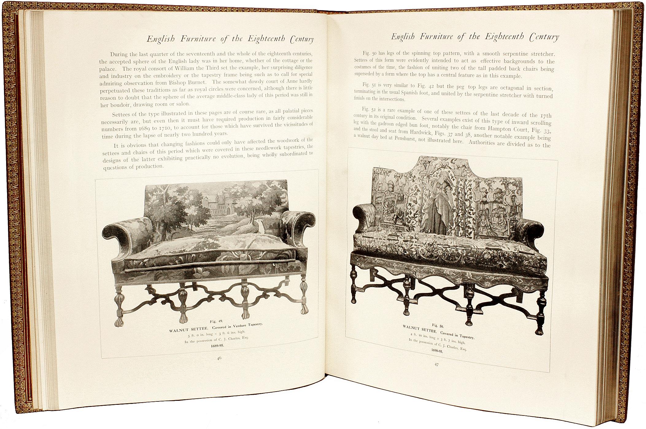 Early 20th Century CESCINSKY. English Furniture Of The Eighteenth Century. 3 vols. FIRST EDITION. For Sale