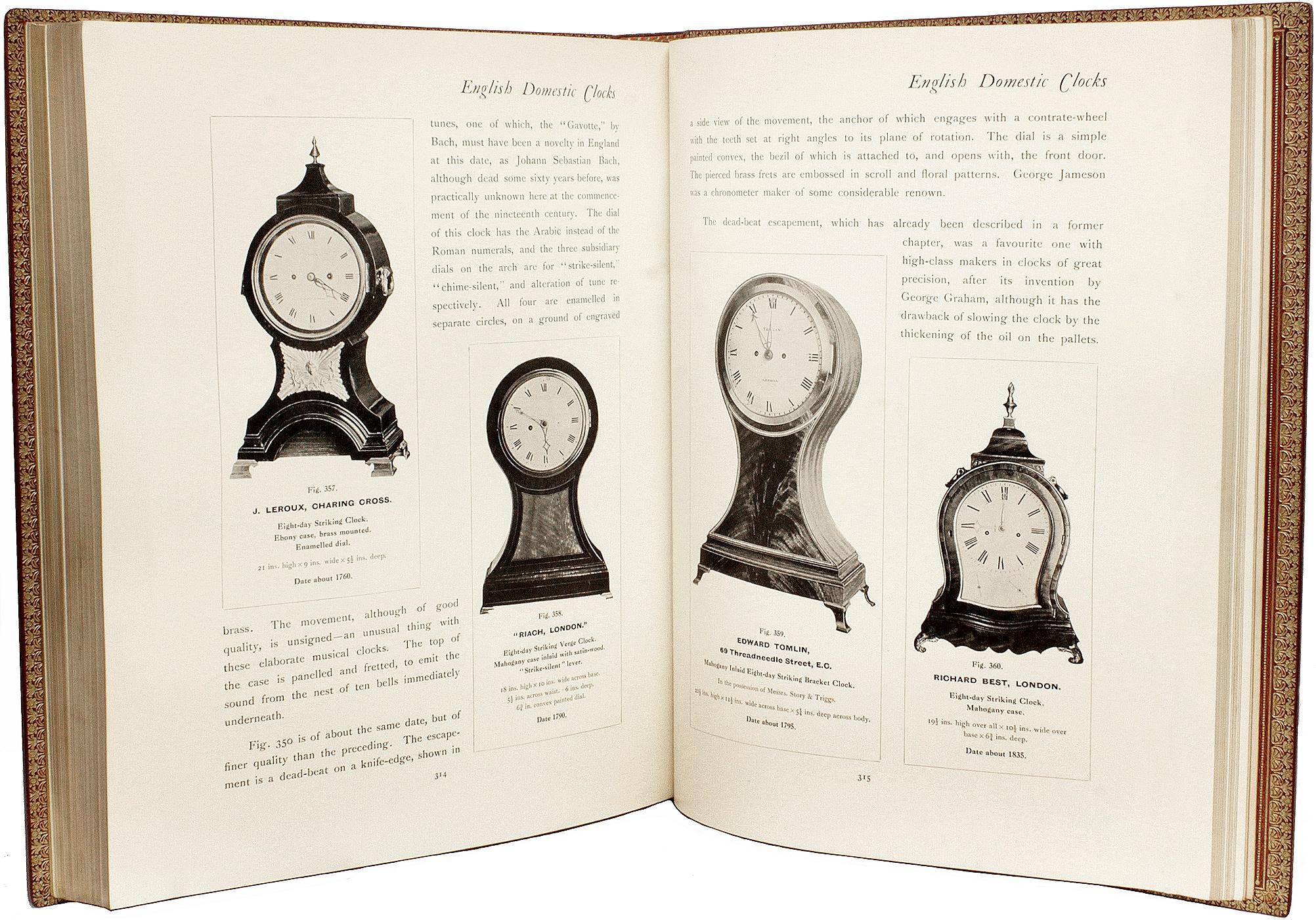 Early 20th Century CESCINSKY & Webster. English Domestic Clocks. SECOND EDITION. 1914 For Sale