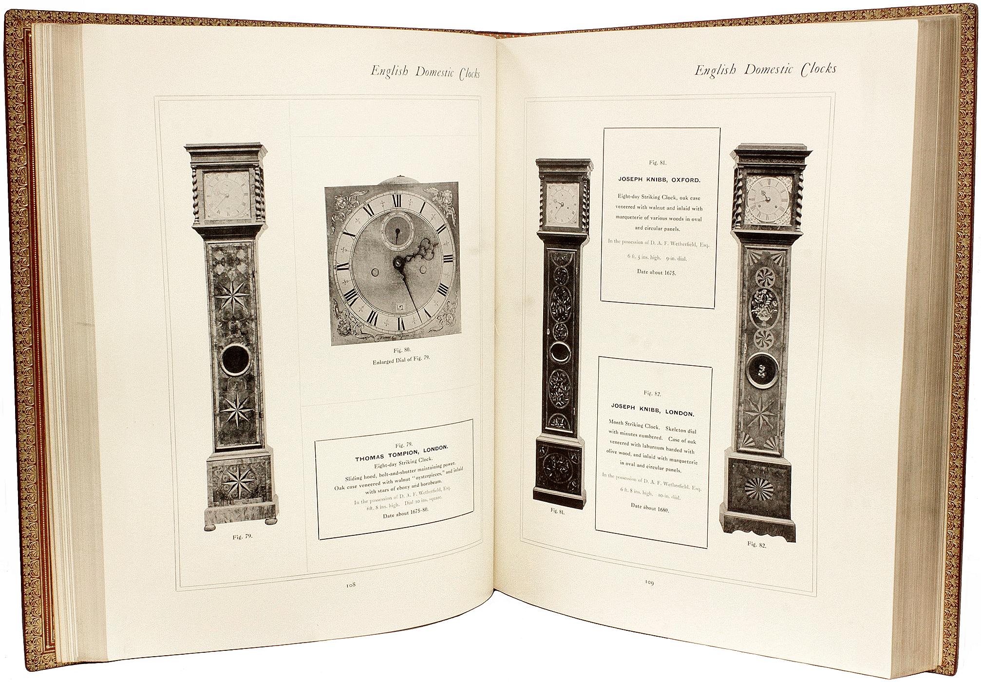 Leather CESCINSKY & Webster. English Domestic Clocks. SECOND EDITION. 1914 For Sale