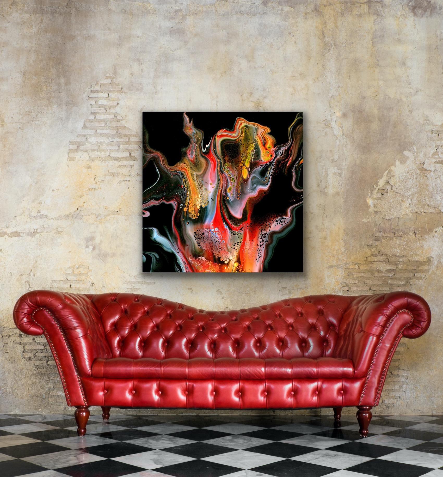 Contemporary Modern Abstract, Giclee Print on Metal, Limited Edition, by Cessy  For Sale 5