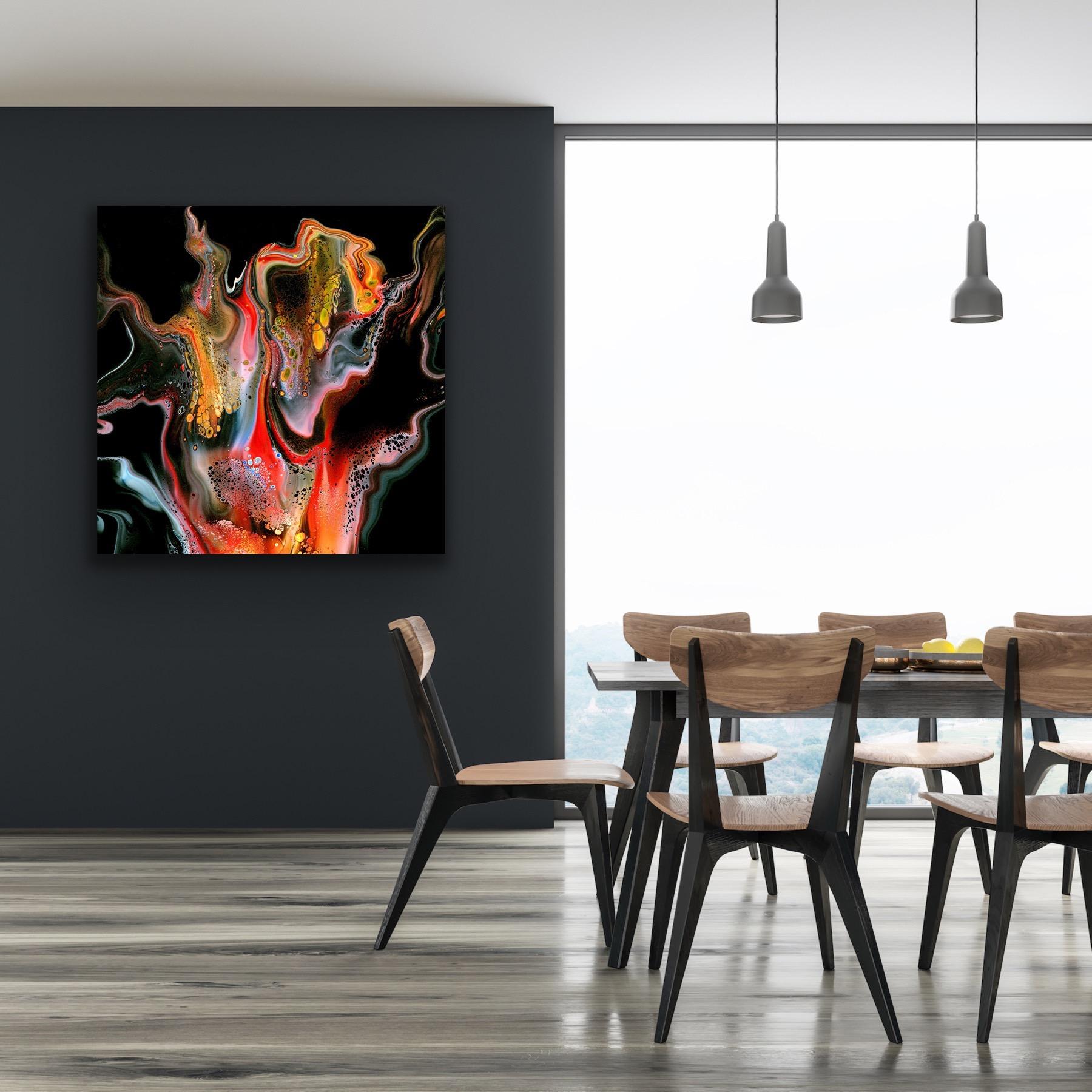 Contemporary Modern Abstract, Giclee Print on Metal, Limited Edition, by Cessy  For Sale 6
