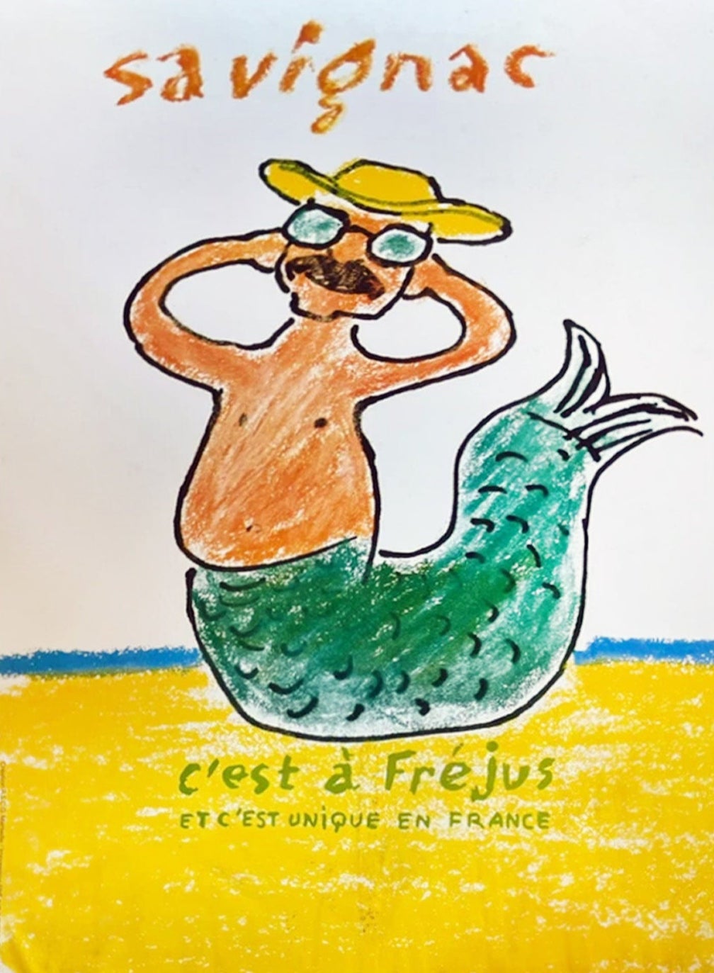 C'est a Frejus - Savignac Original Poster by Raymond Savignac, 1996 For Sale