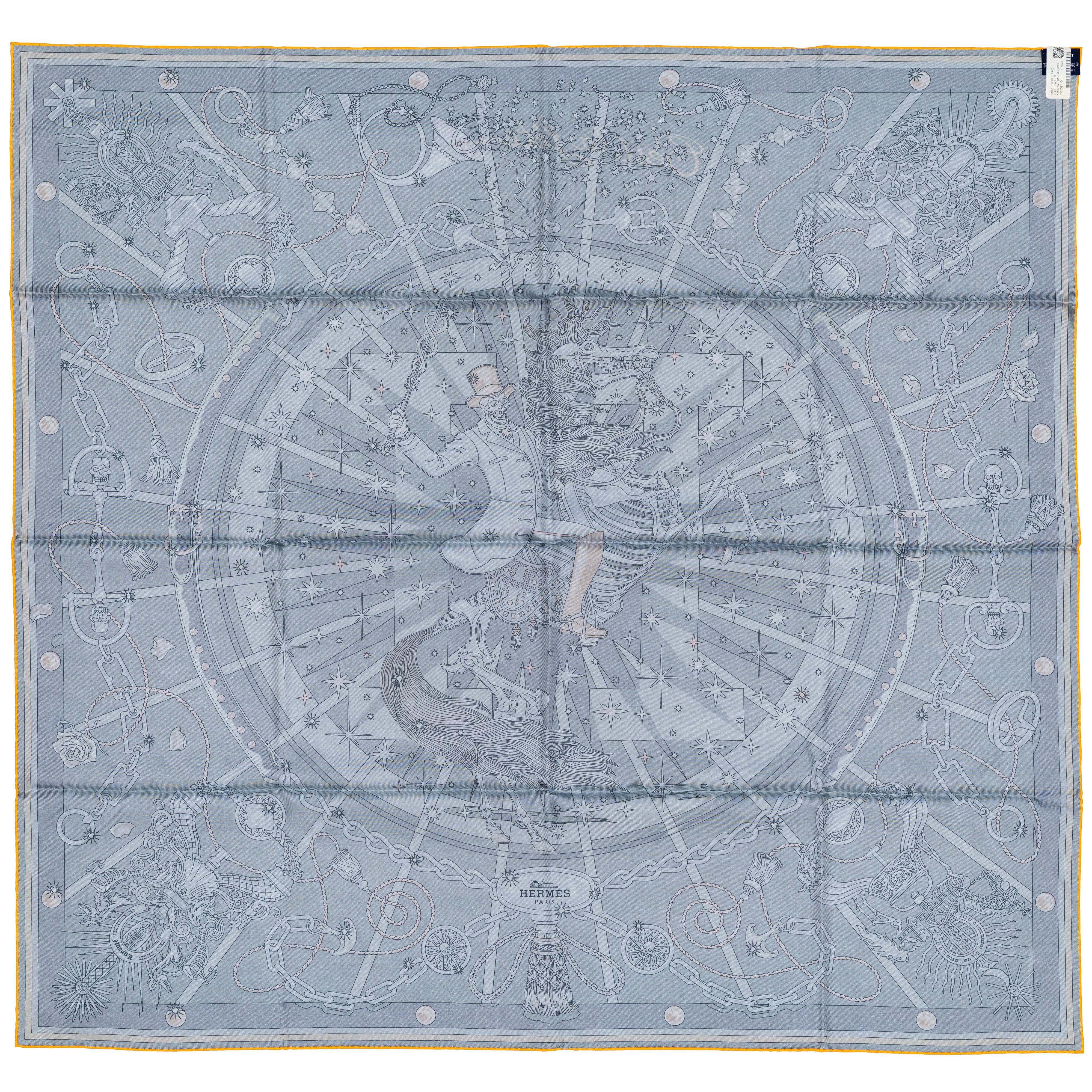 C’est la Fête – Kaki – Anthracite – Gris – Double Face – NWSTS - 2508161537

Brand: Hermès
Type/Model: Scarf 90 Silk Twill – Double-Sided Print
Name Design: C’est la Fête, Let’s Party
Artist: Daiske Nomura
Size: 90 cm x 90 cm / 35 in x 35 in
Color: