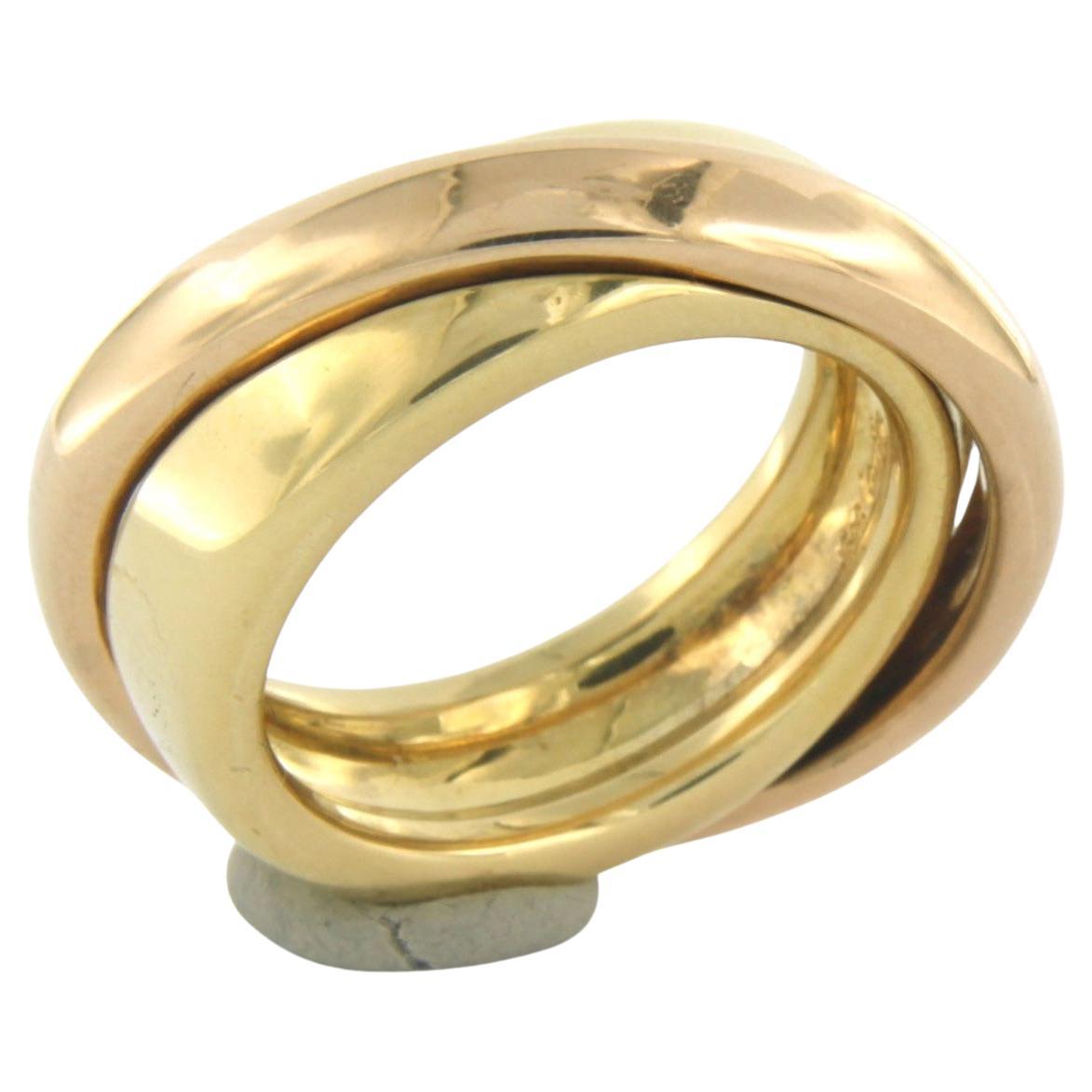 C'est Laudier - Ring aus 18 Karat Roségold und Gelbgold