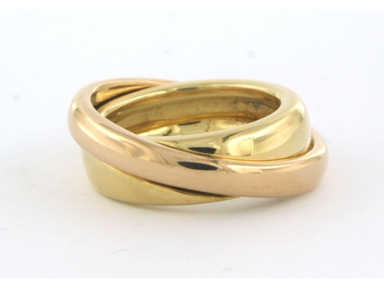 C'est Laudier - 18k rose and yellow gold ring In Excellent Condition For Sale In The Hague, ZH