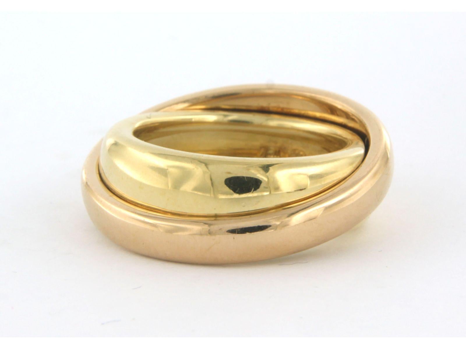 C'est Laudier - 18k rose and yellow gold ring For Sale 2