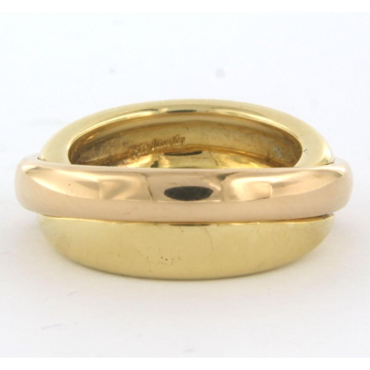 C'est Laudier - 18k rose and yellow gold ring For Sale 4