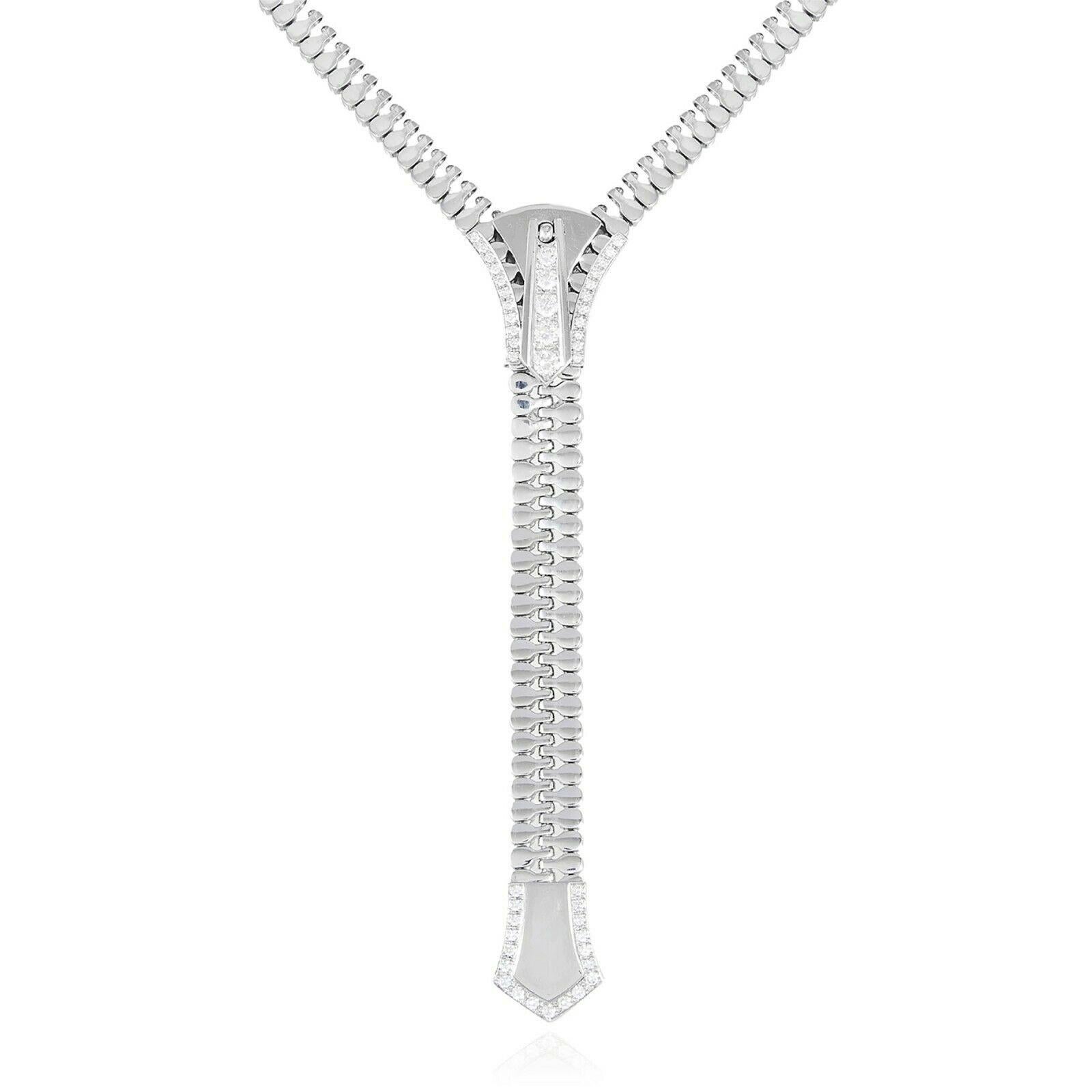necklace zipper lariat