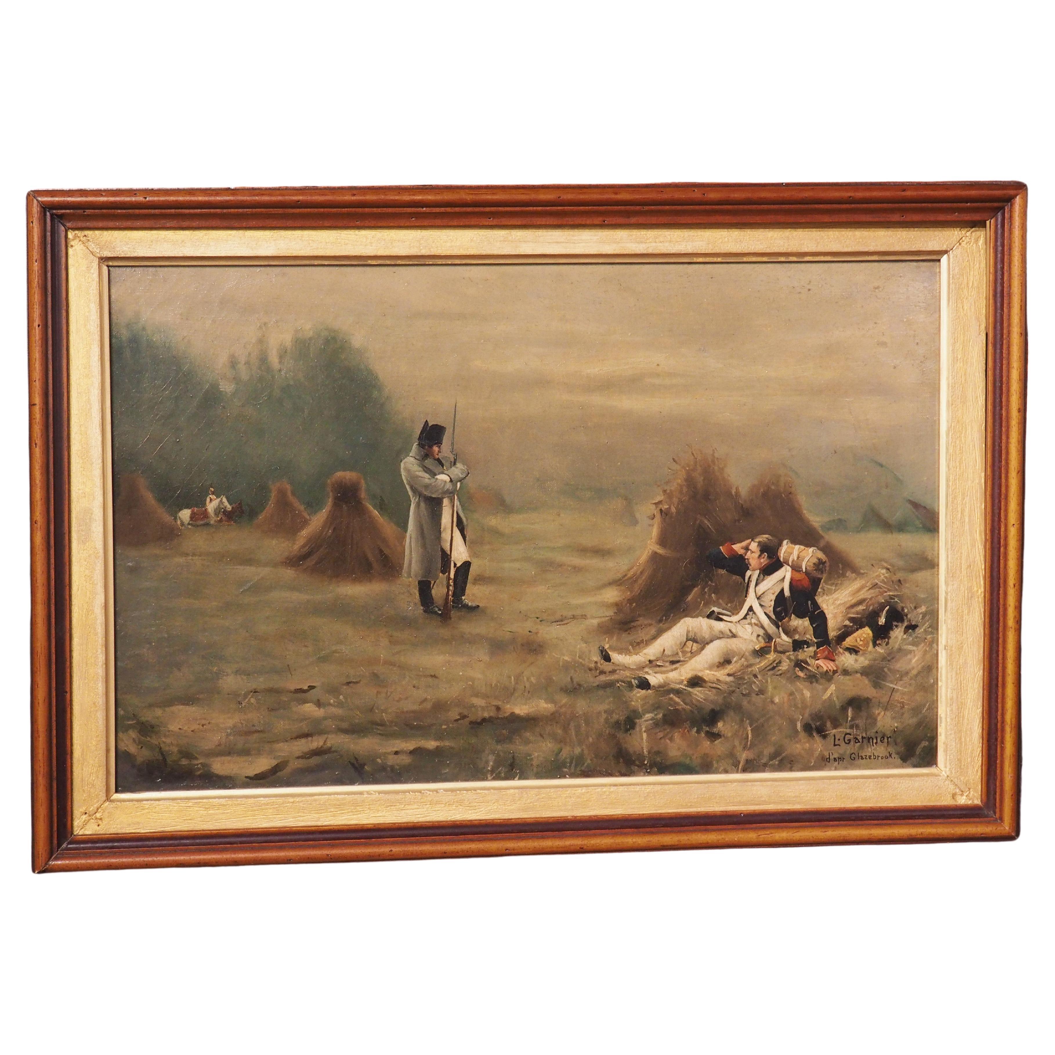 "C'est L'Empereur !" Antique Oil on Canvas after Hugh de Twenebrokes Glazebrook