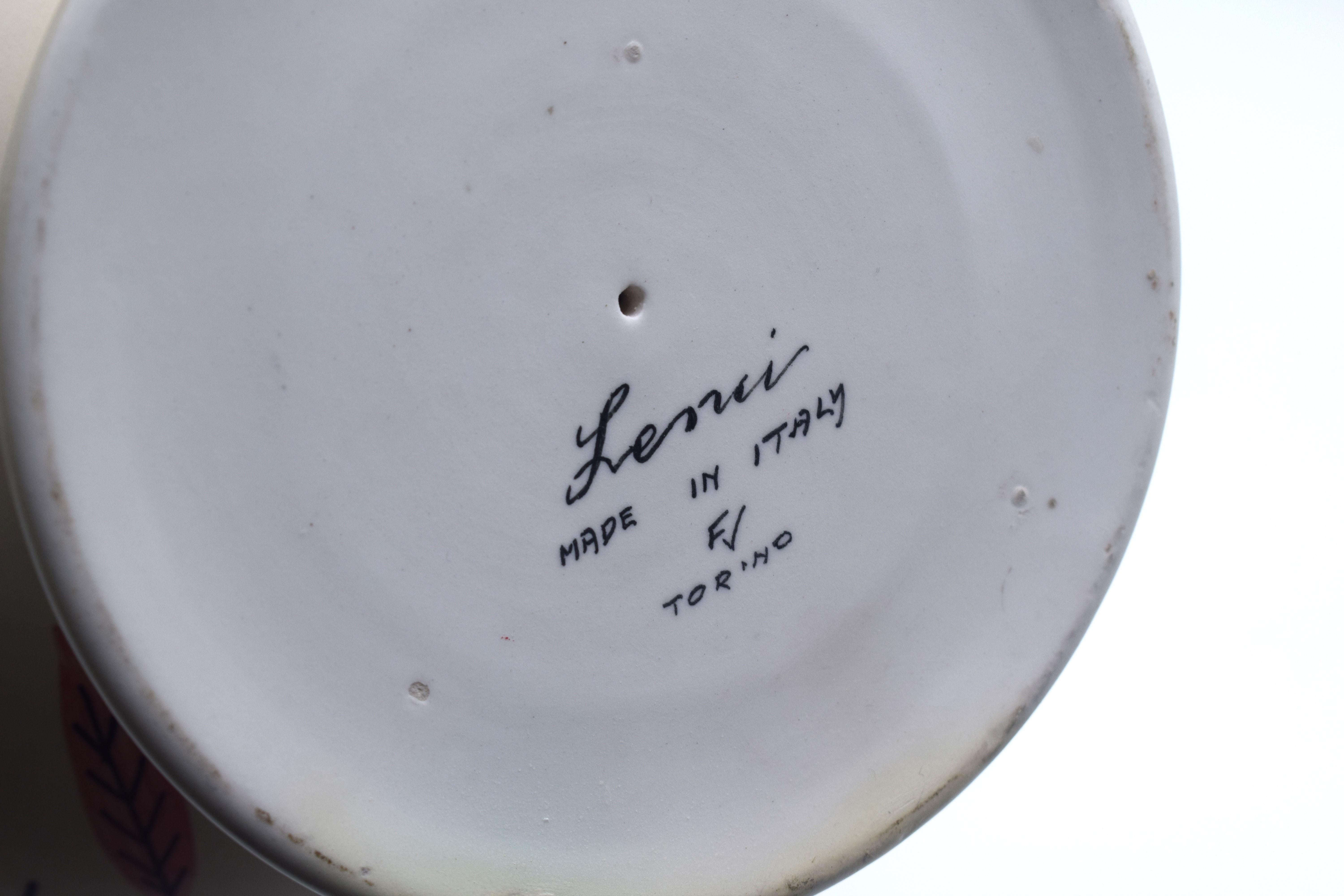 Cestino in ceramica Lenci, Italia, anni '30 circa. in vendita 6