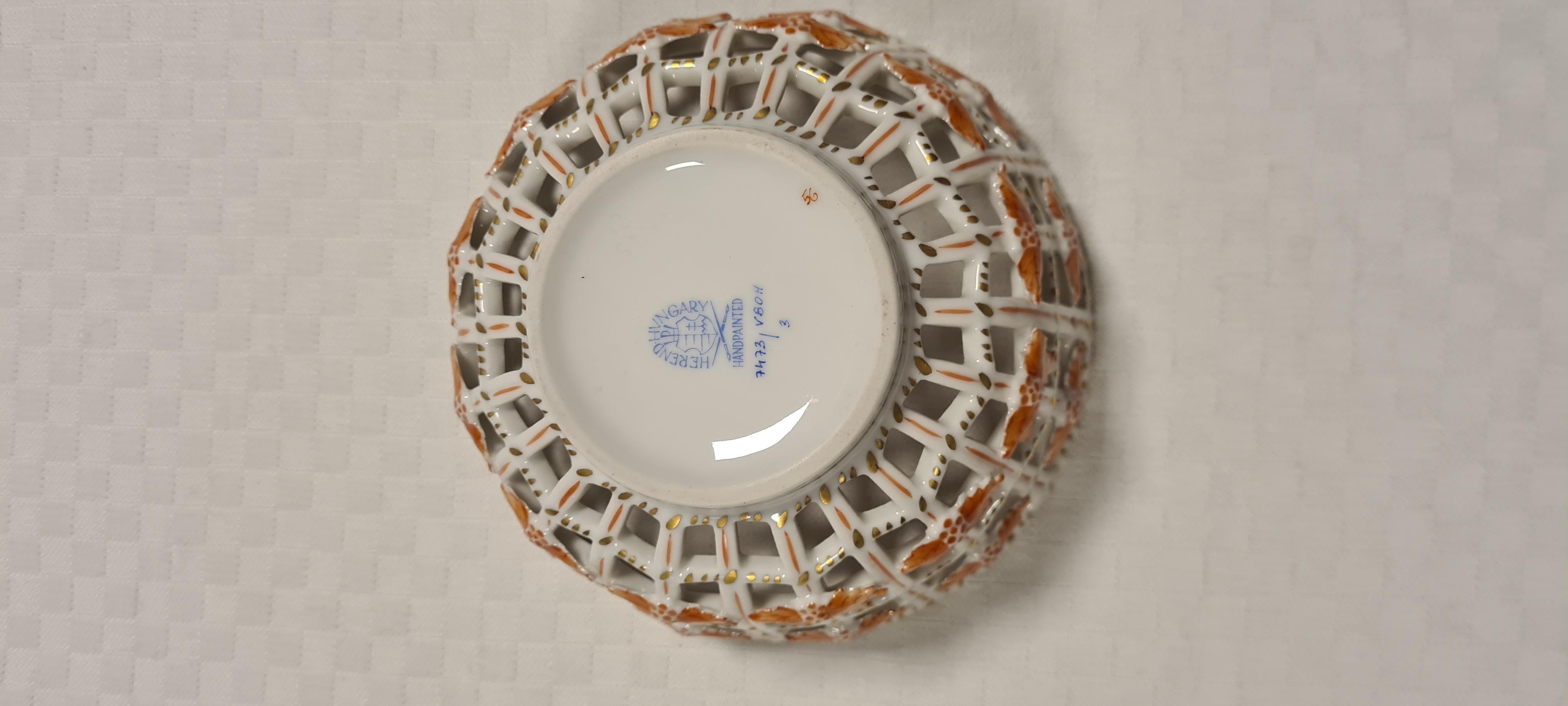 Porcelaine Panier en porcelaine de Herend Hongrie en vente
