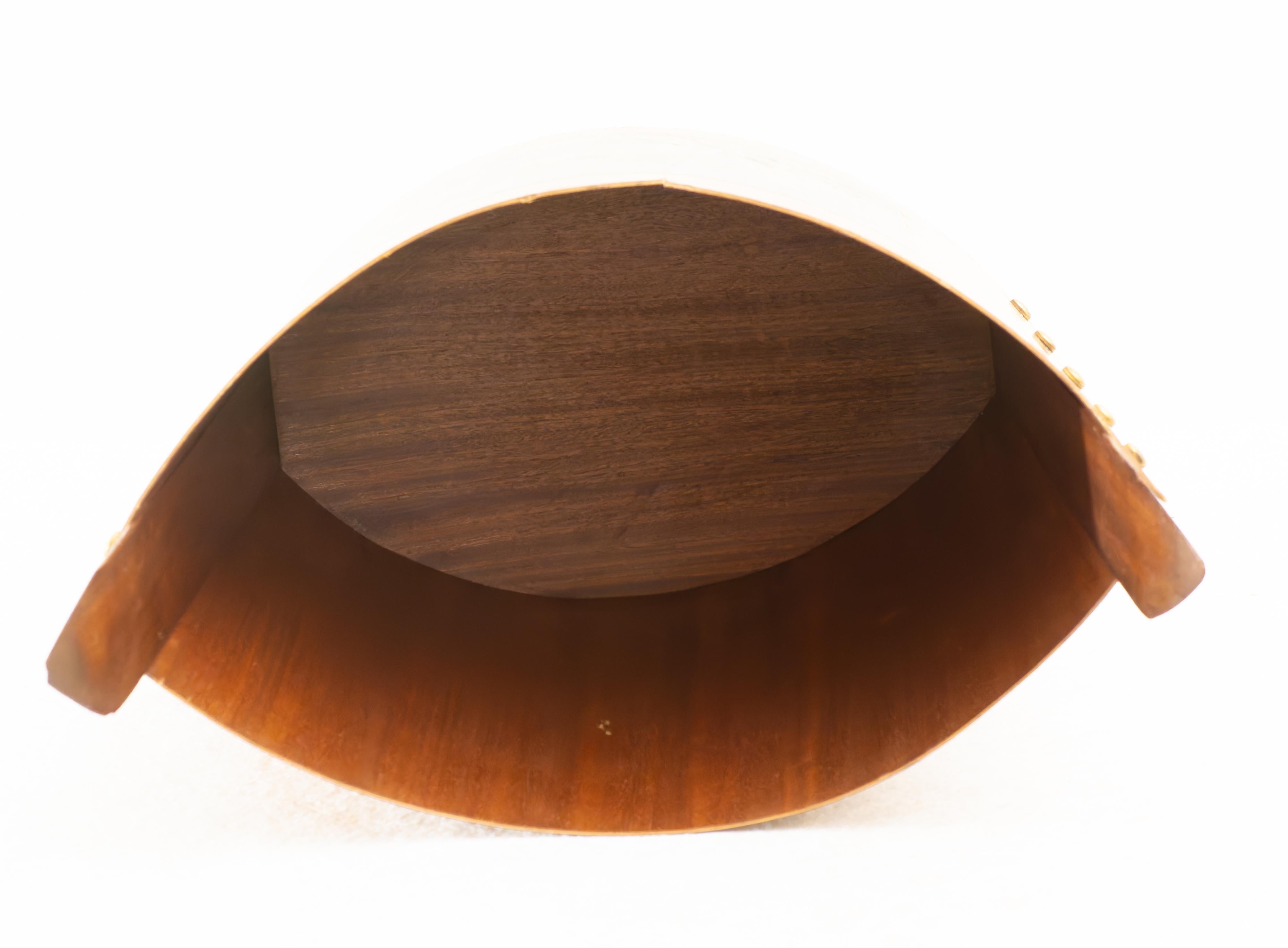 Mid-Century Modern Panier en teck, 1950 en vente