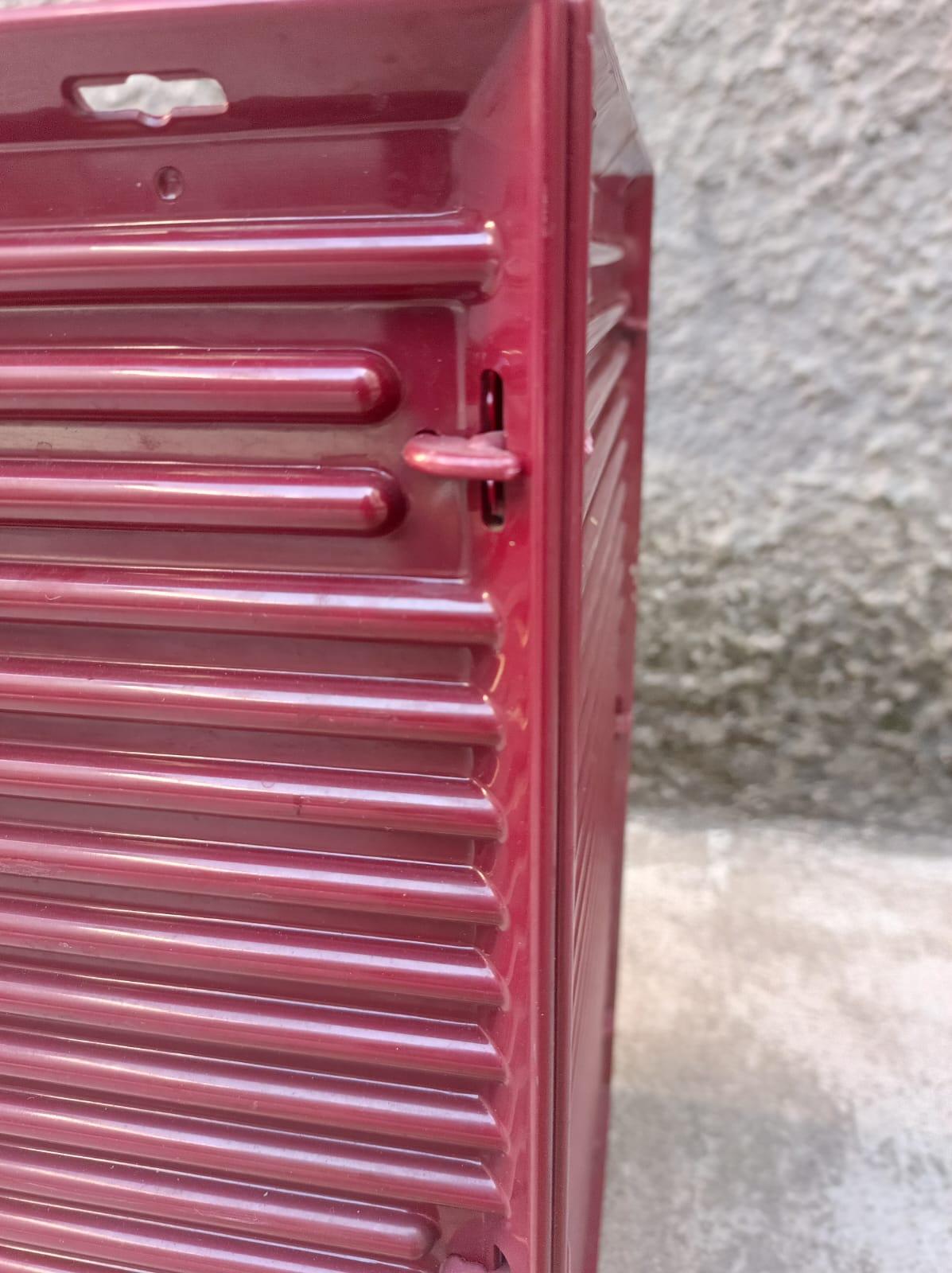 Basket/umbrella stand - Synthesis line - E.Sottsass for Olivetti - Italy - '70s For Sale 3