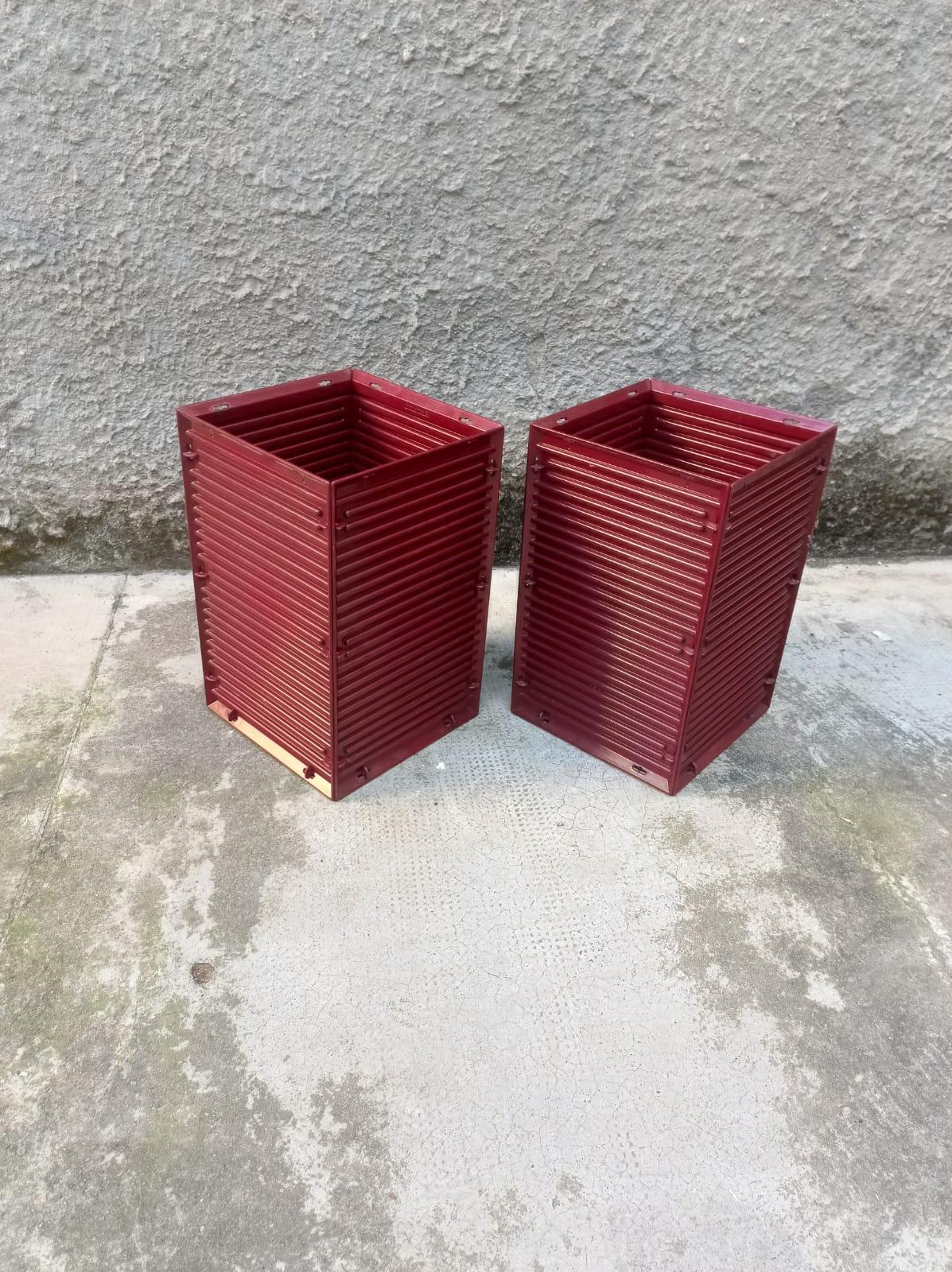 Italian Basket/umbrella stand - Synthesis line - E.Sottsass for Olivetti - Italy - '70s For Sale
