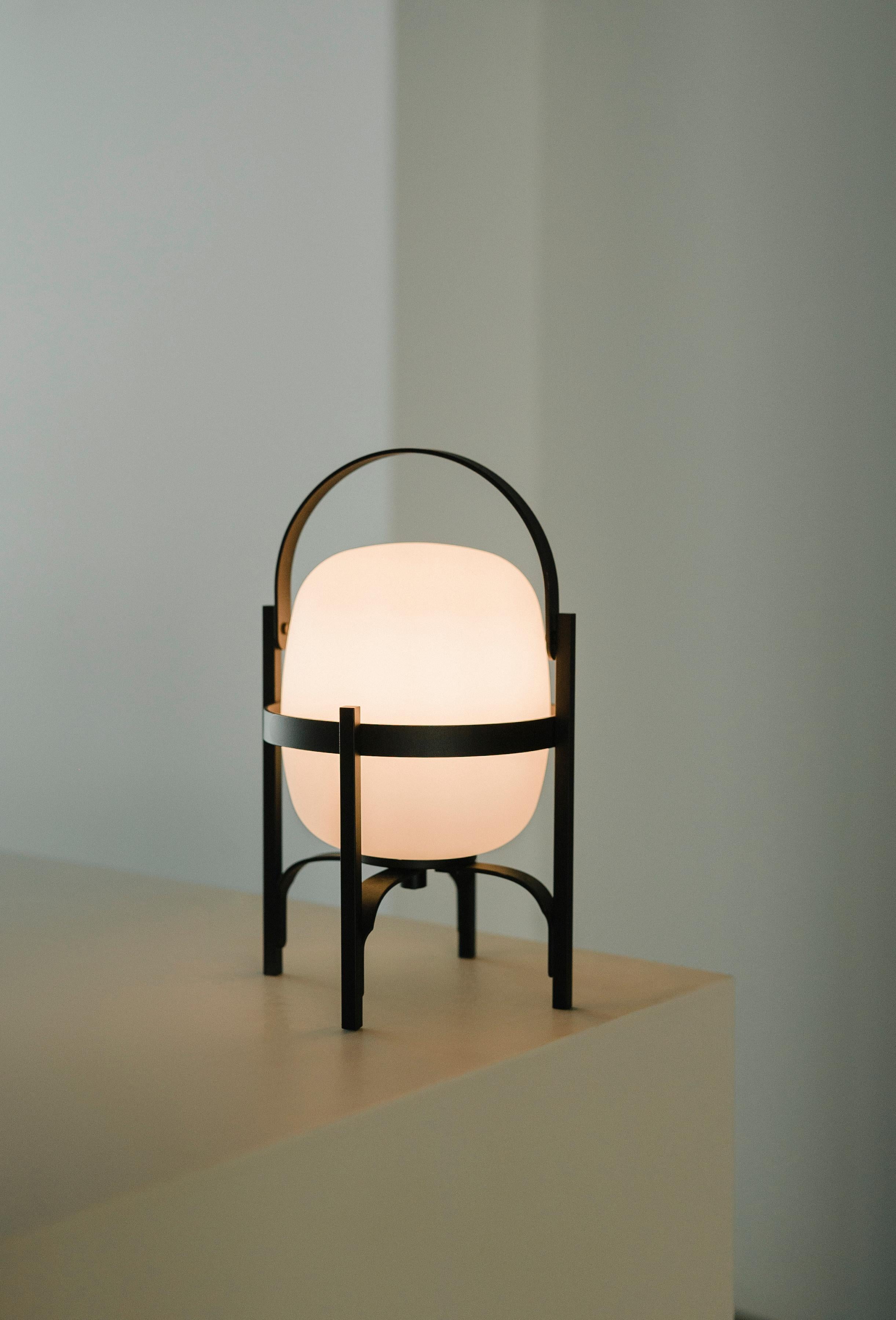 Cestita Alubat Table Lamp by Miguel Milá For Sale 3