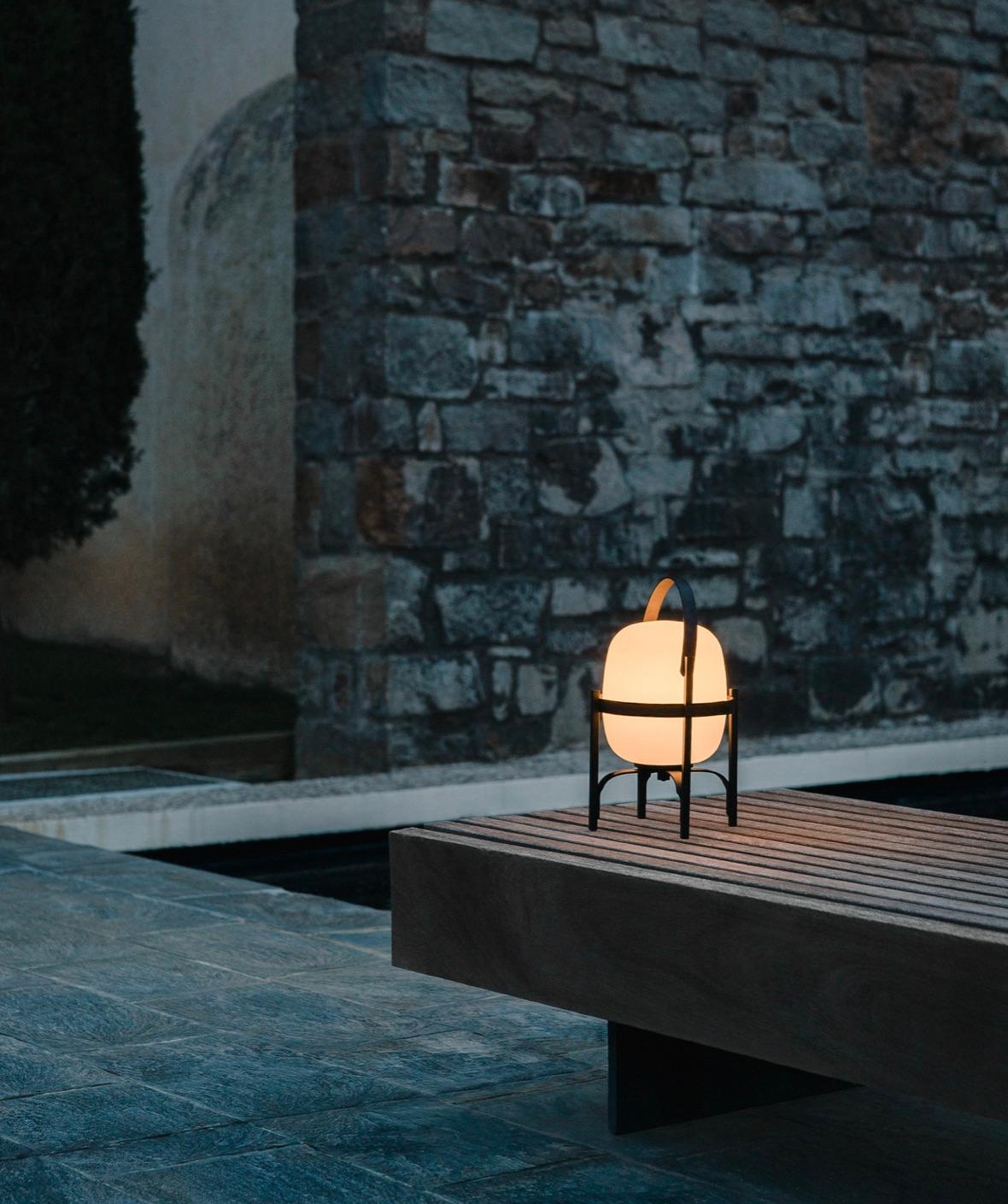 Spanish Cestita Alubut Table Lamp by Miguel Milá for Santa & Cole