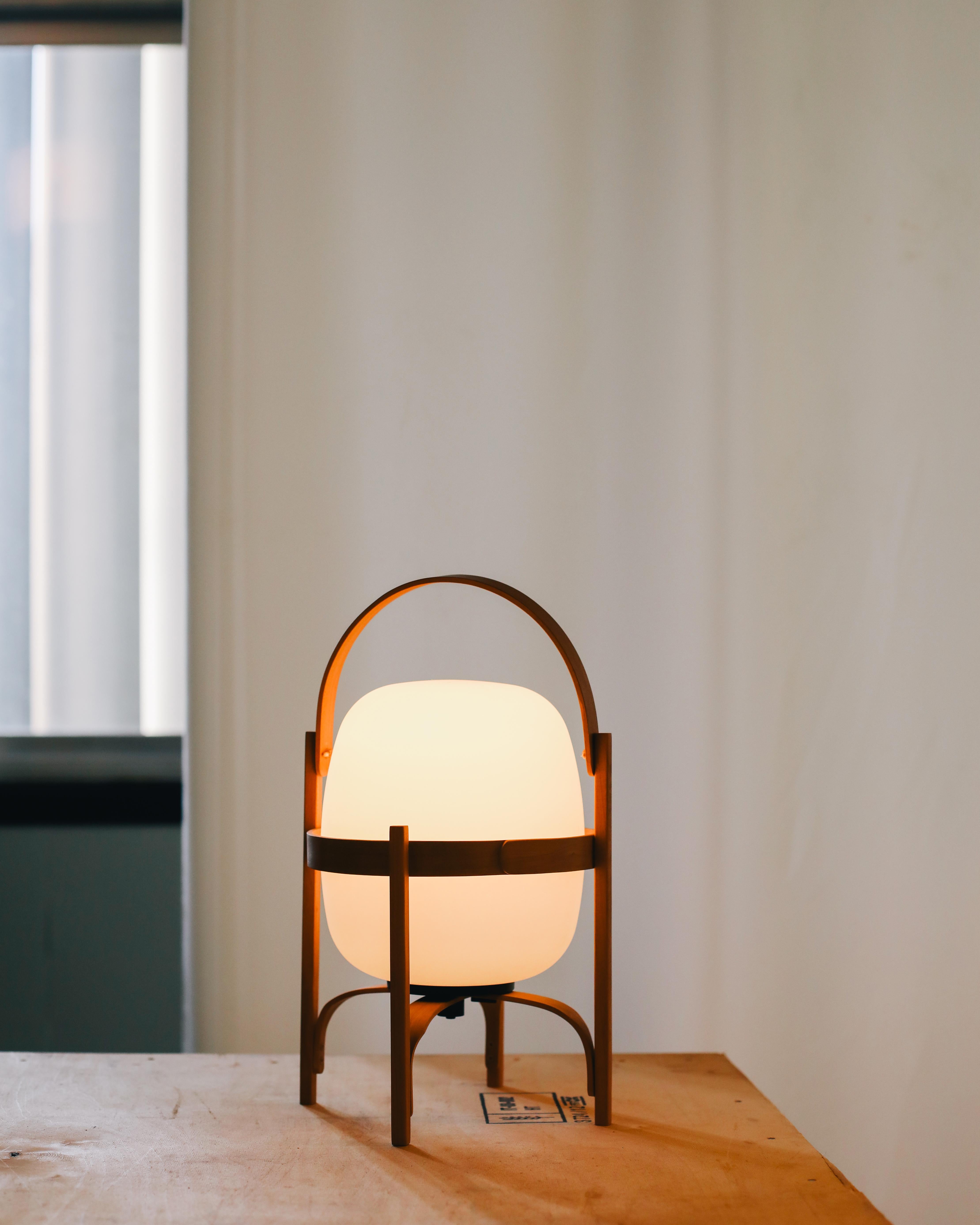 Contemporary Cestita Batería Table Lamp by Miguel Milá For Sale
